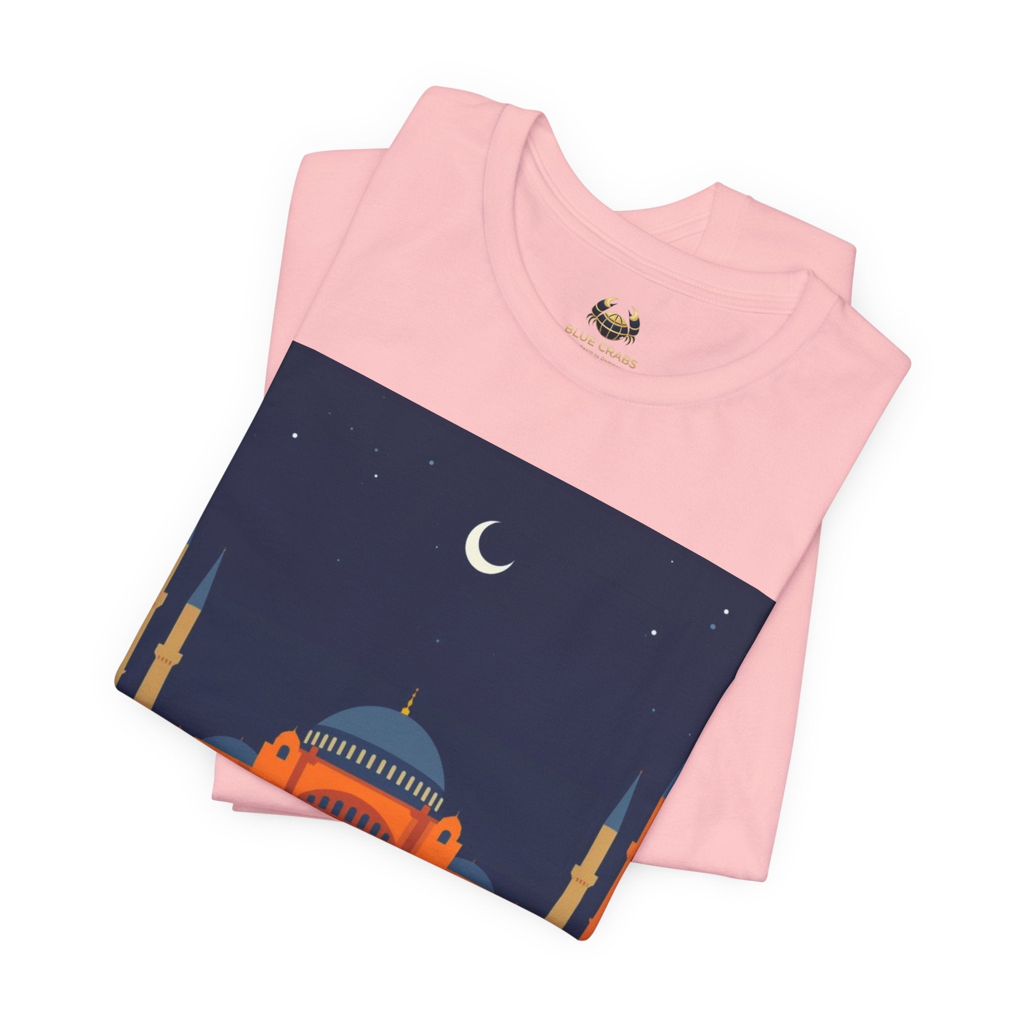 Timeless Mosque Tee – Crescent Night Skyline T-Shirt