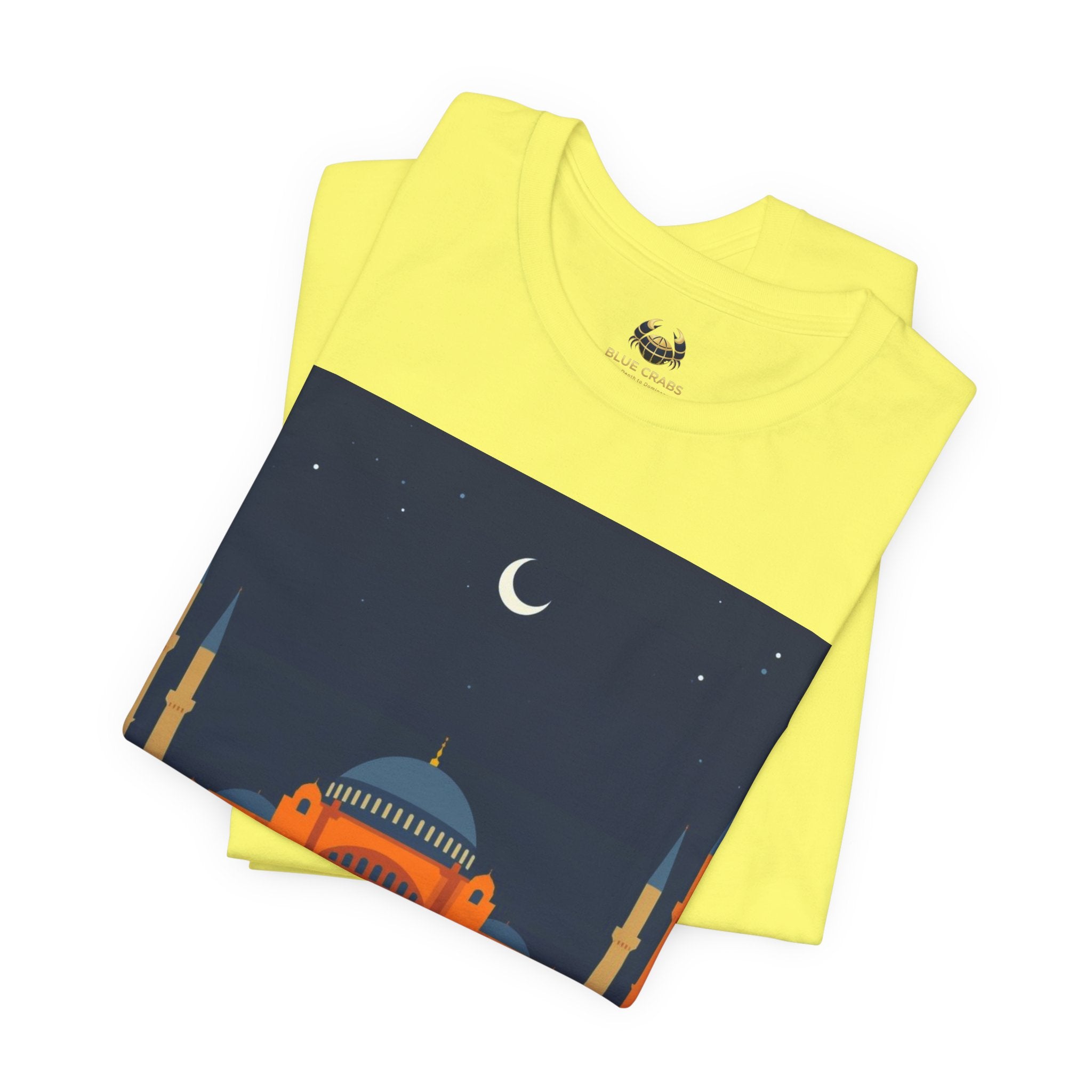 Timeless Mosque Tee – Crescent Night Skyline T-Shirt
