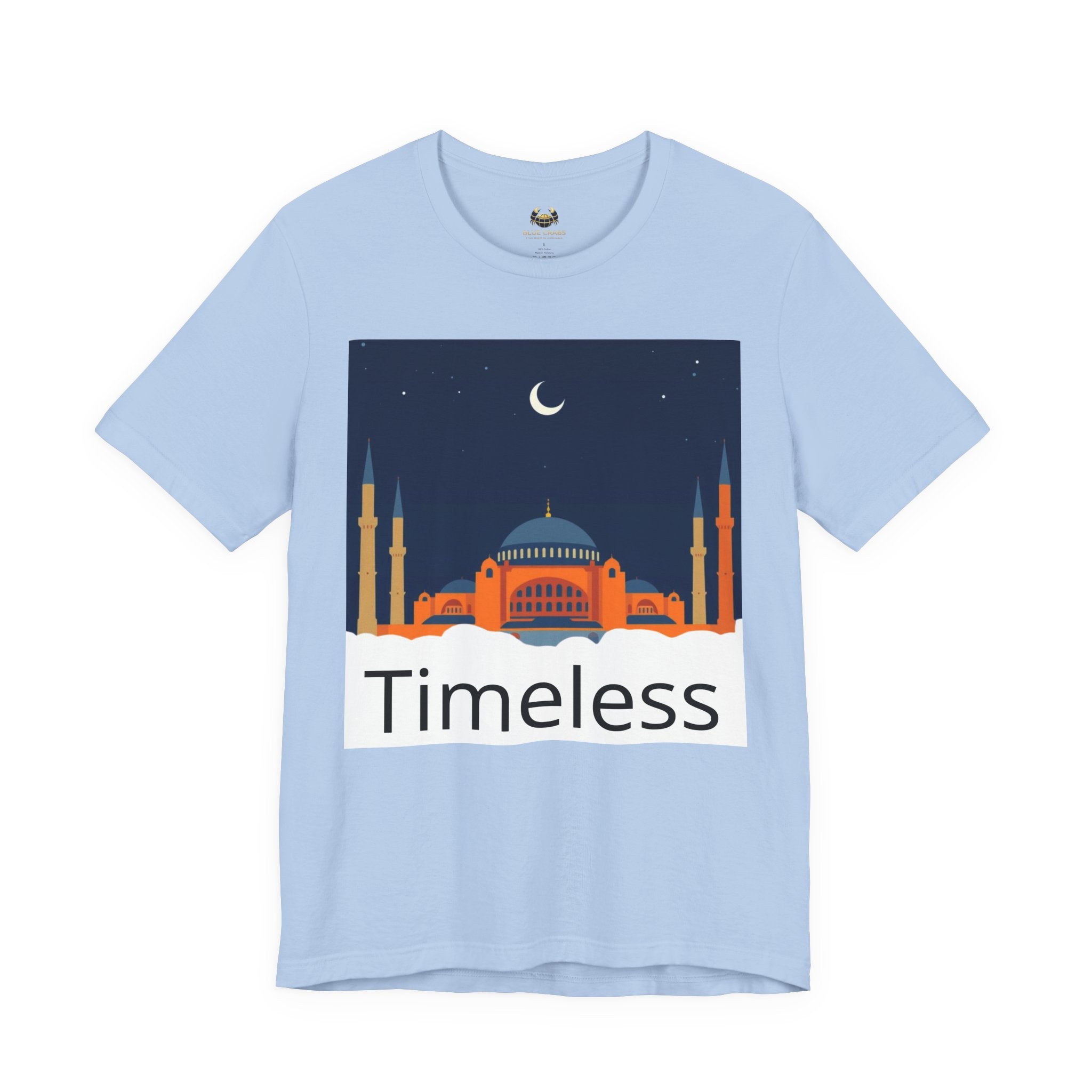 Timeless Mosque Tee – Crescent Night Skyline T-Shirt