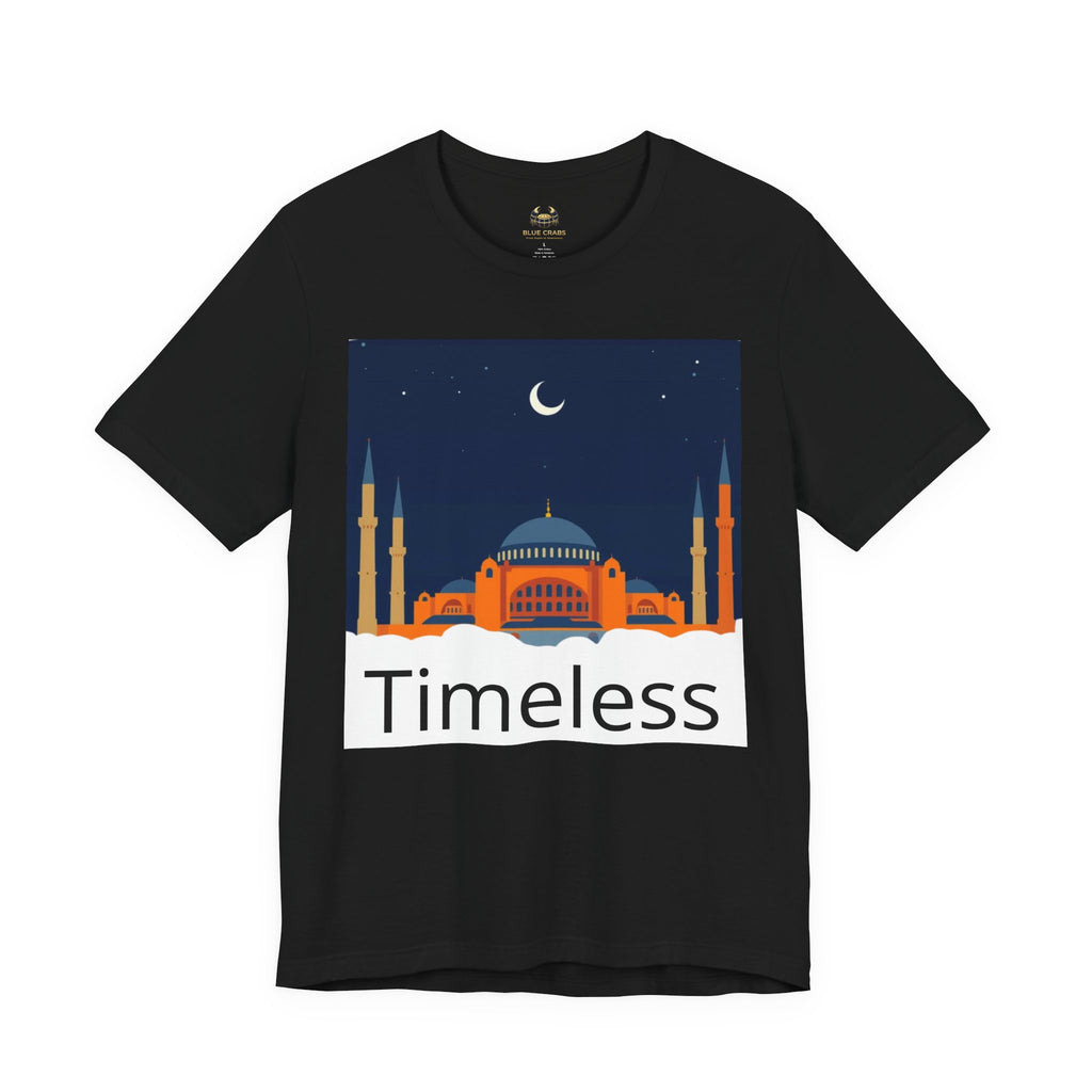 Timeless Mosque Tee – Crescent Night Skyline T-Shirt