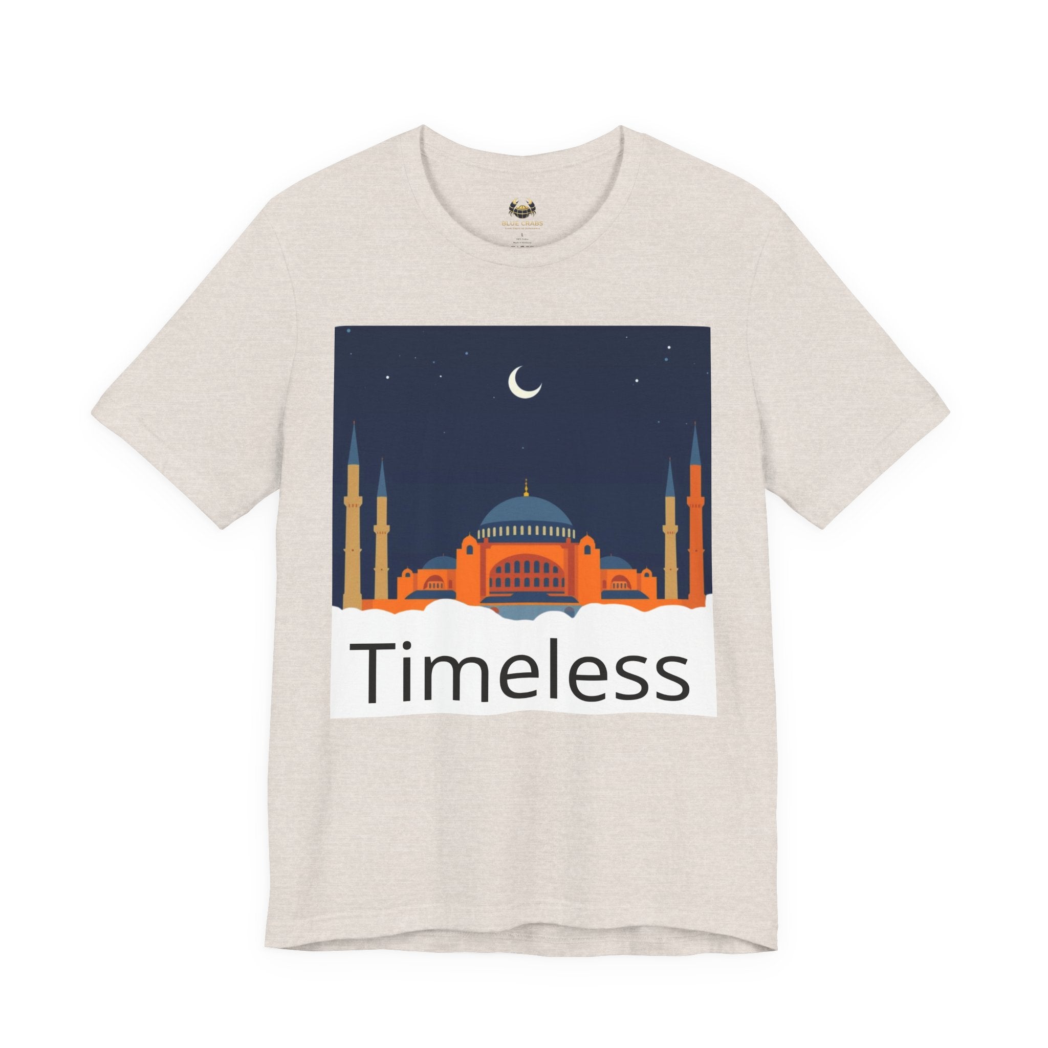 Timeless Mosque Tee – Crescent Night Skyline T-Shirt