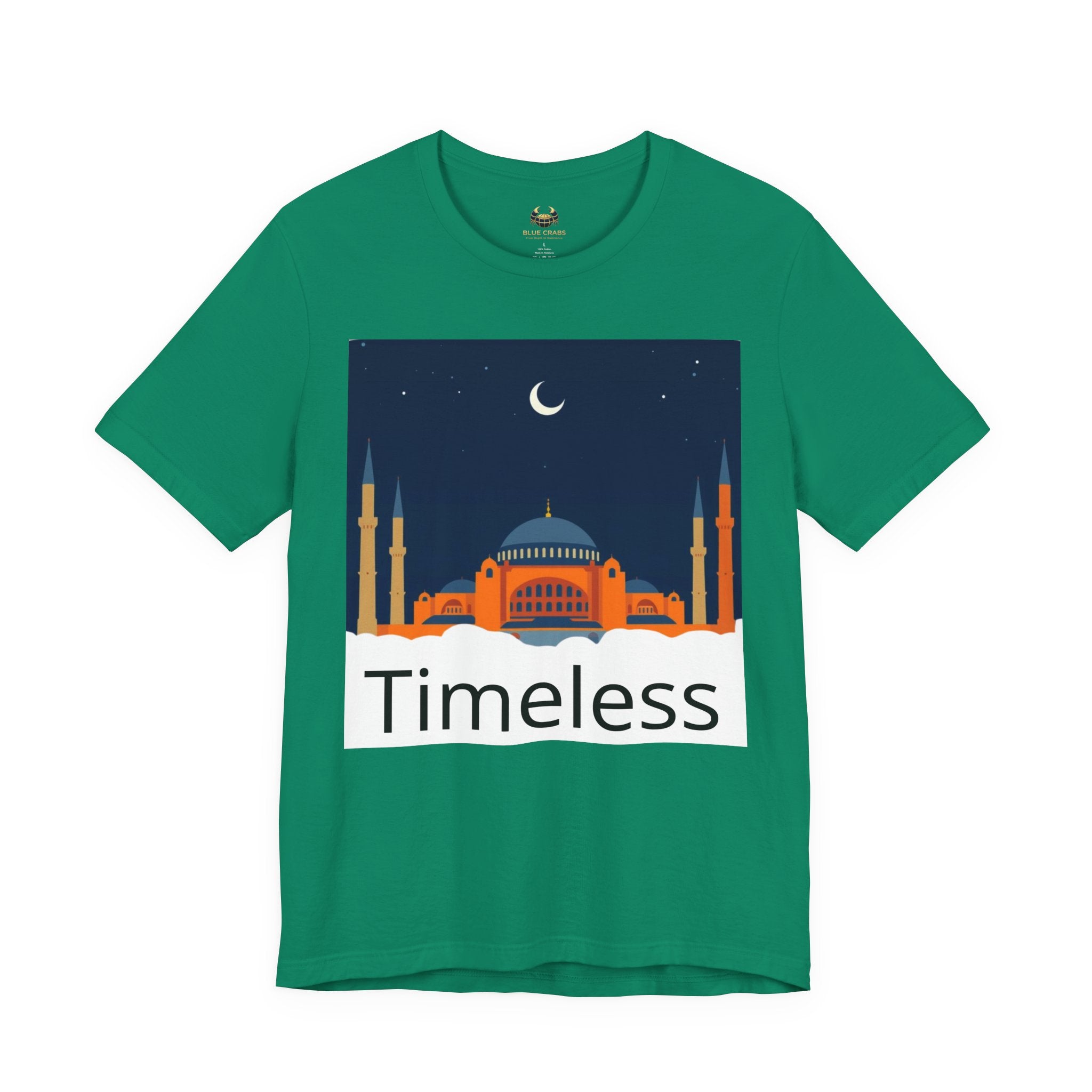 Timeless Mosque Tee – Crescent Night Skyline T-Shirt