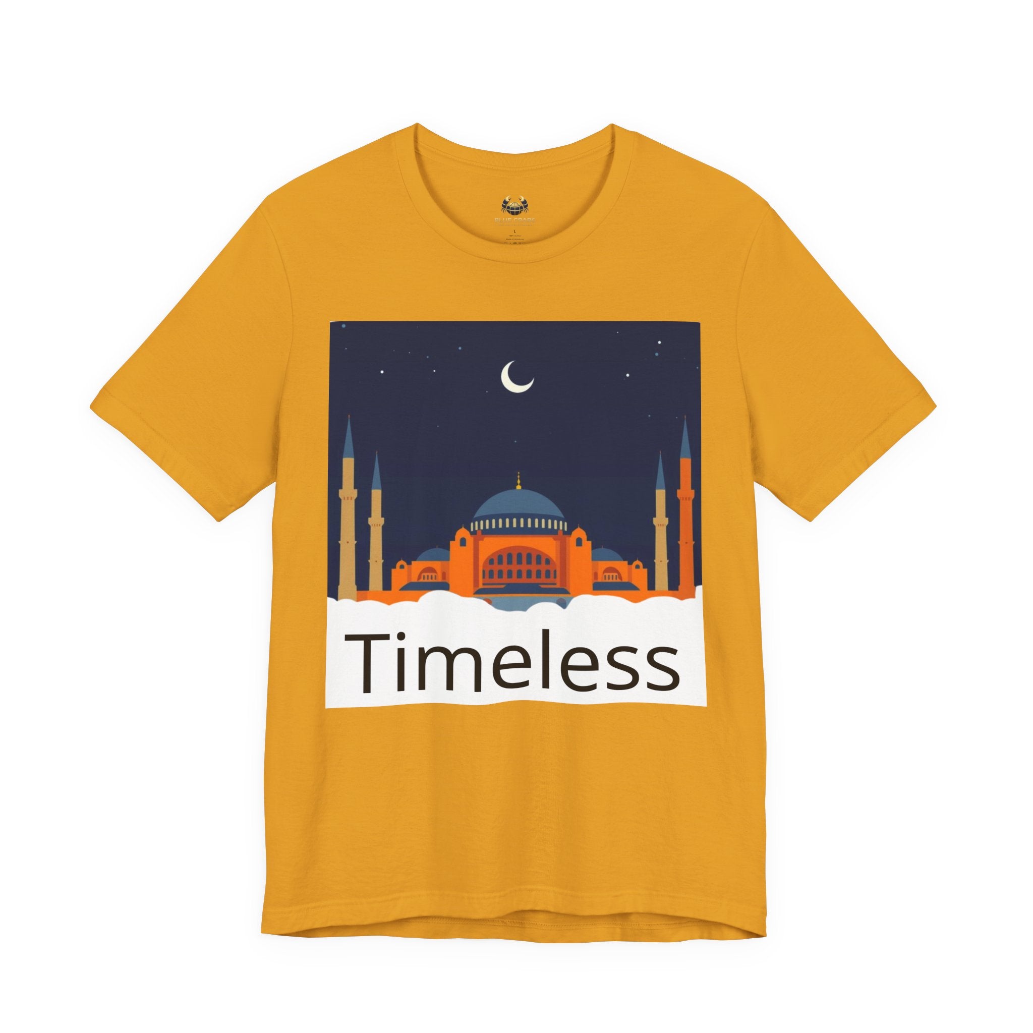 Timeless Mosque Tee – Crescent Night Skyline T-Shirt