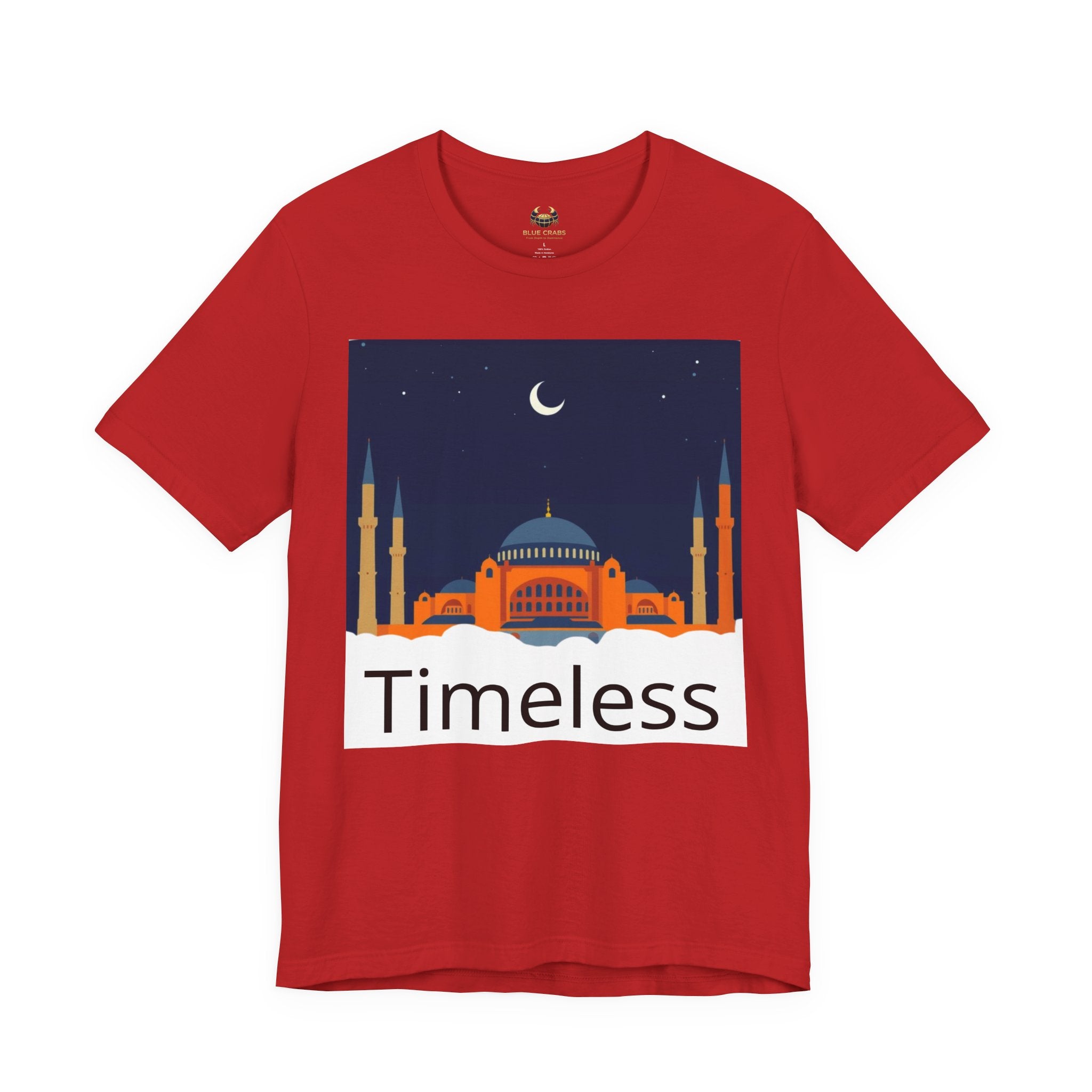 Timeless Mosque Tee – Crescent Night Skyline T-Shirt