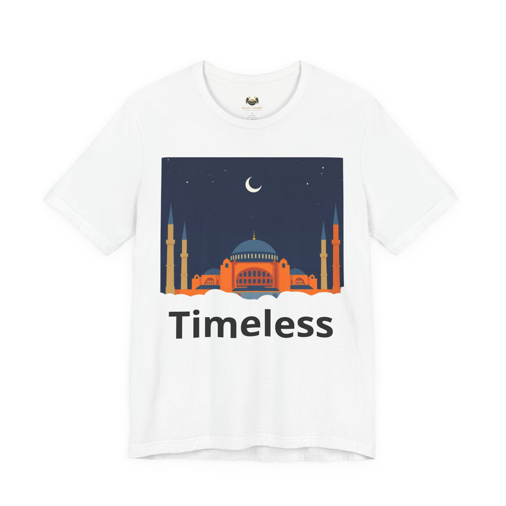 Timeless Mosque Tee – Crescent Night Skyline T-Shirt