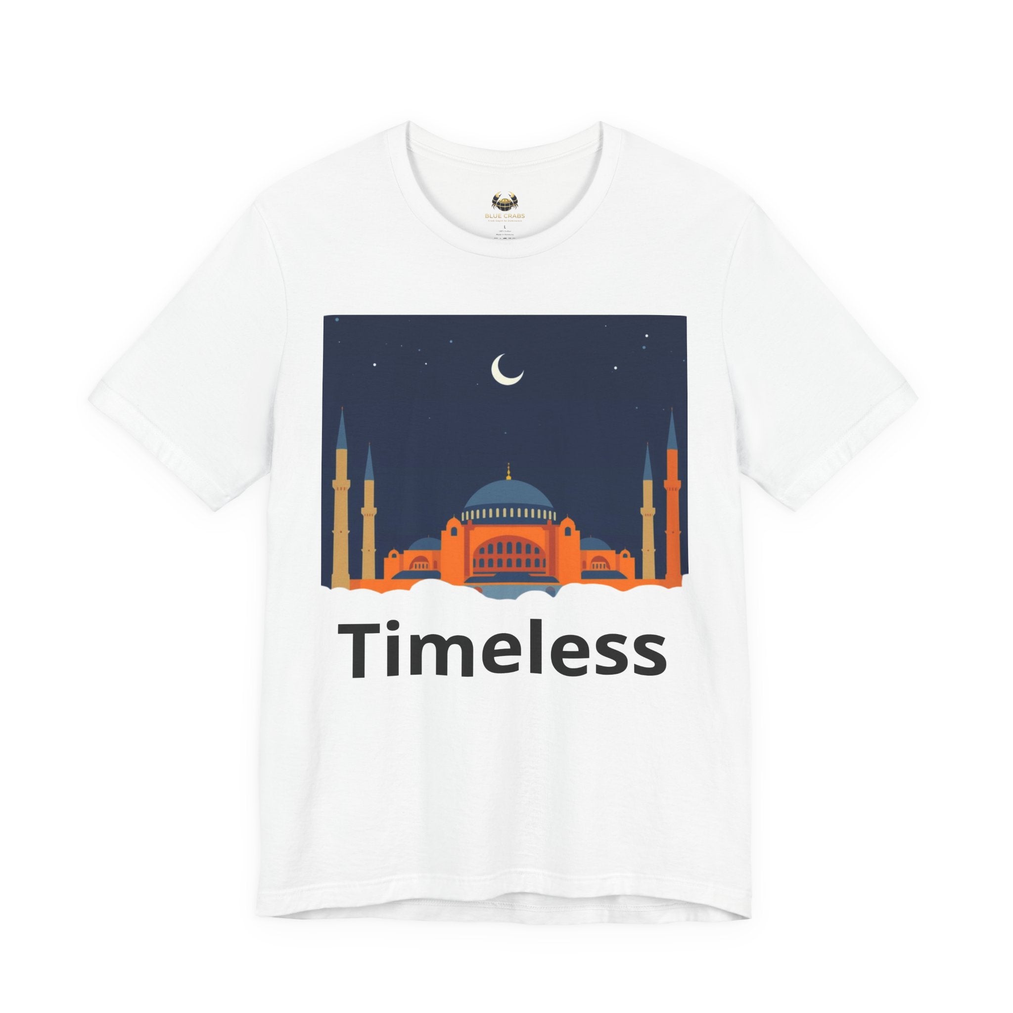 Timeless Mosque Tee – Crescent Night Skyline T-Shirt