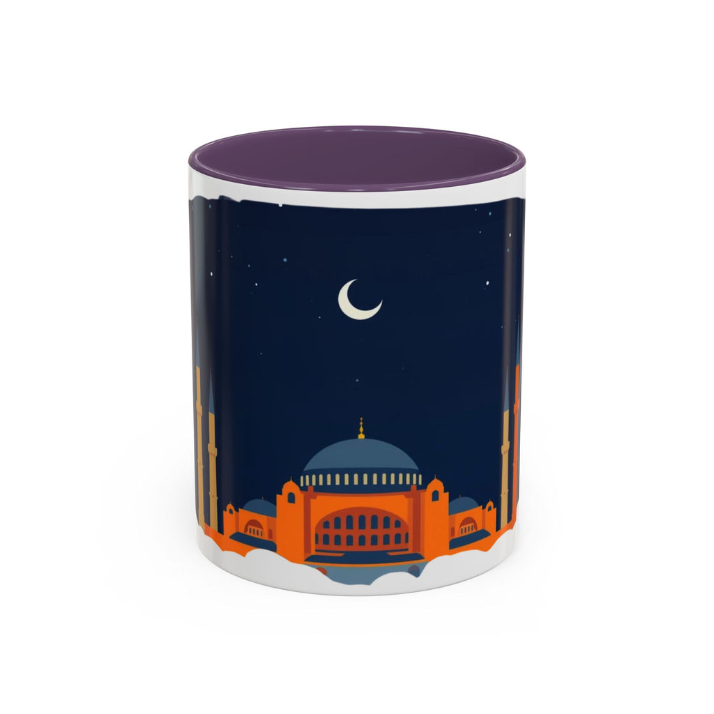 Timeless Istanbul Accent Coffee Mug - Crescent Night Skyline (11/15oz)