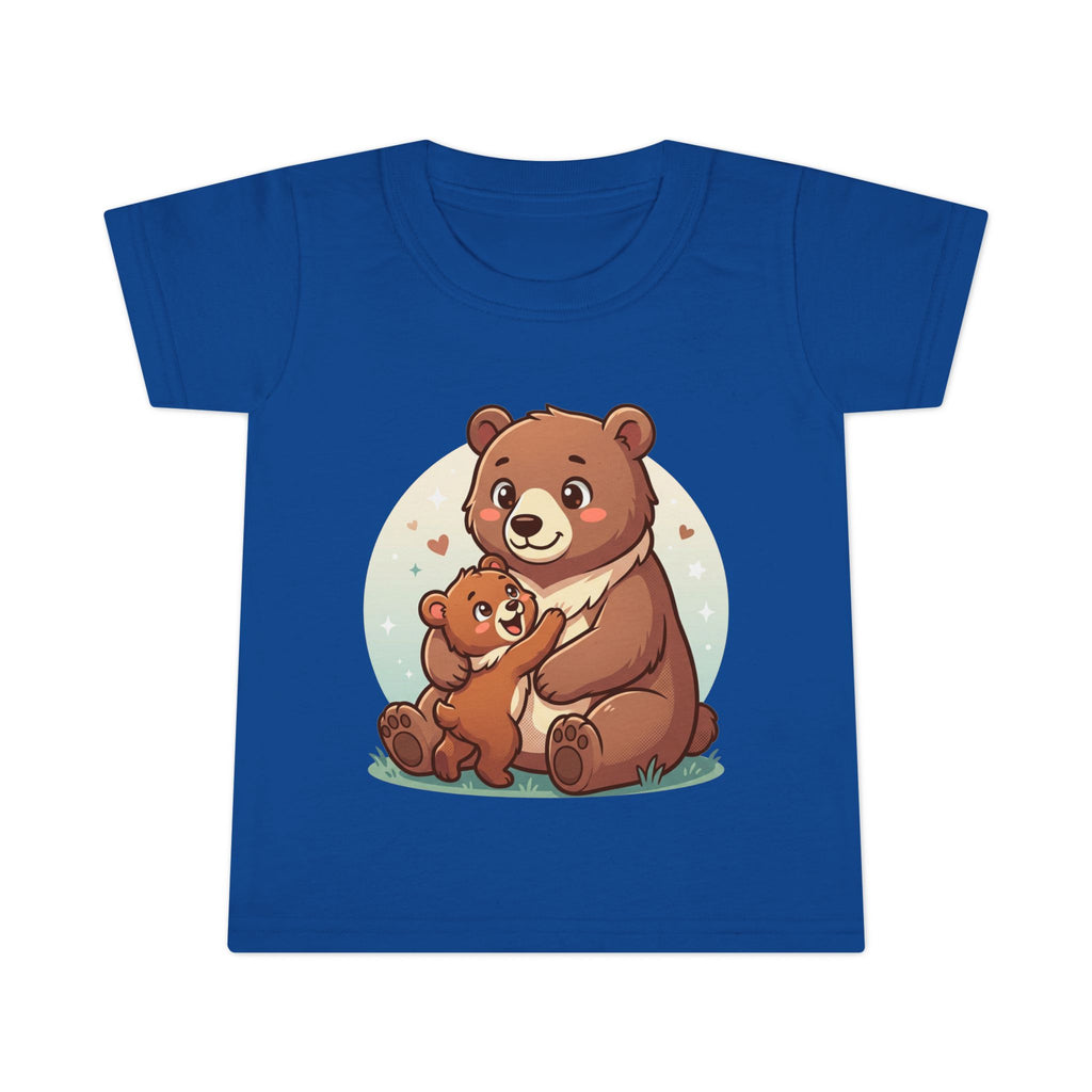 Toddler T-Shirt - Cute Bear Mama & Cub Graphic ("ayı ve yavru")