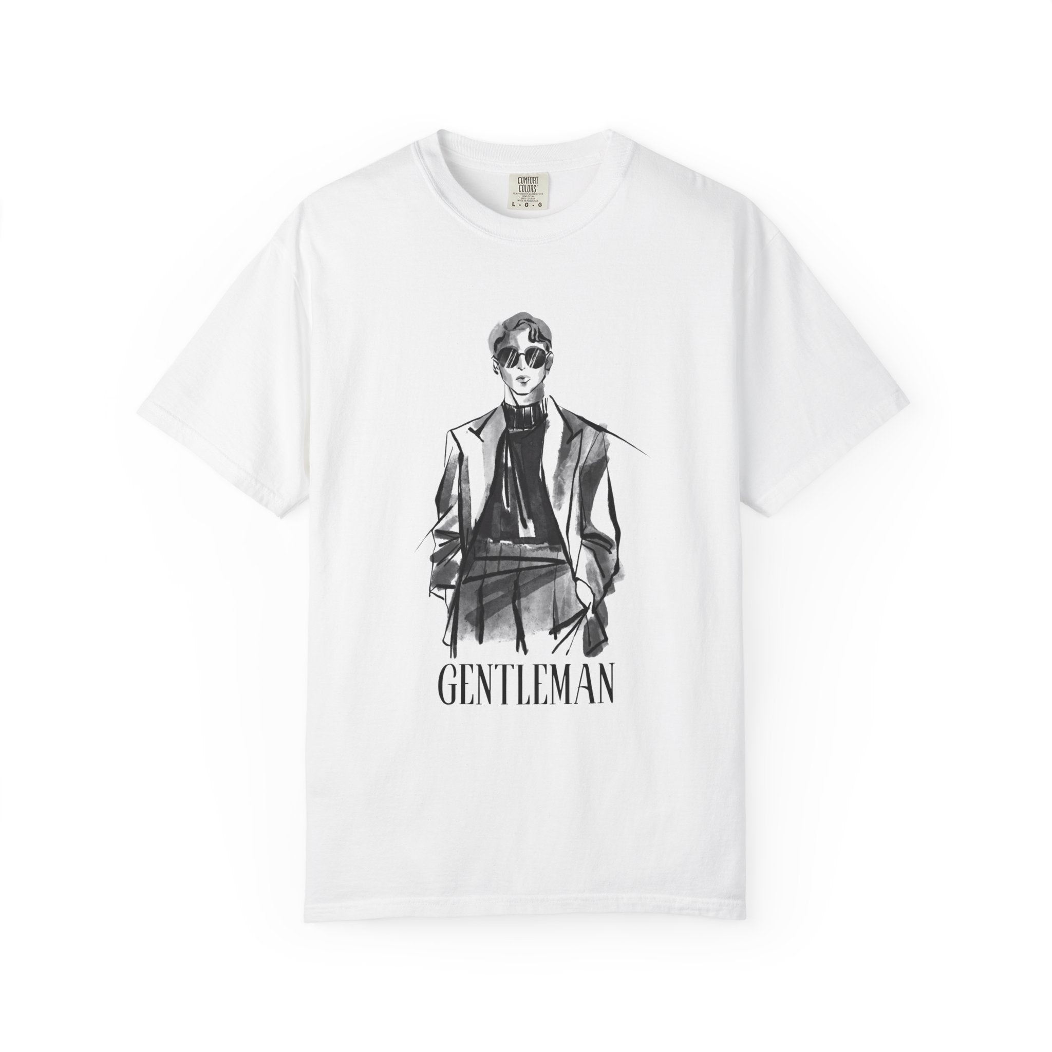 Gentleman Fashion Sketch T-Shirt