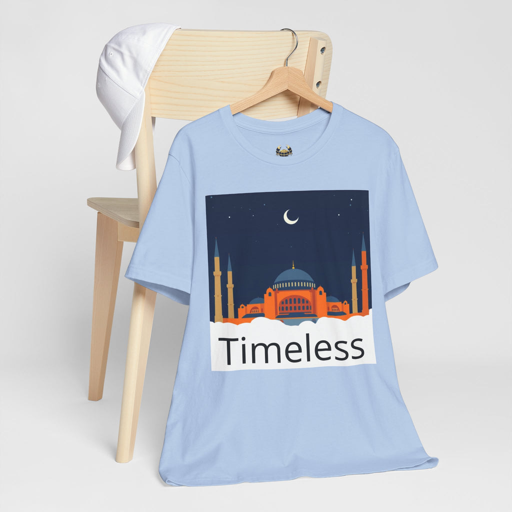 Timeless Mosque Tee – Crescent Night Skyline T-Shirt