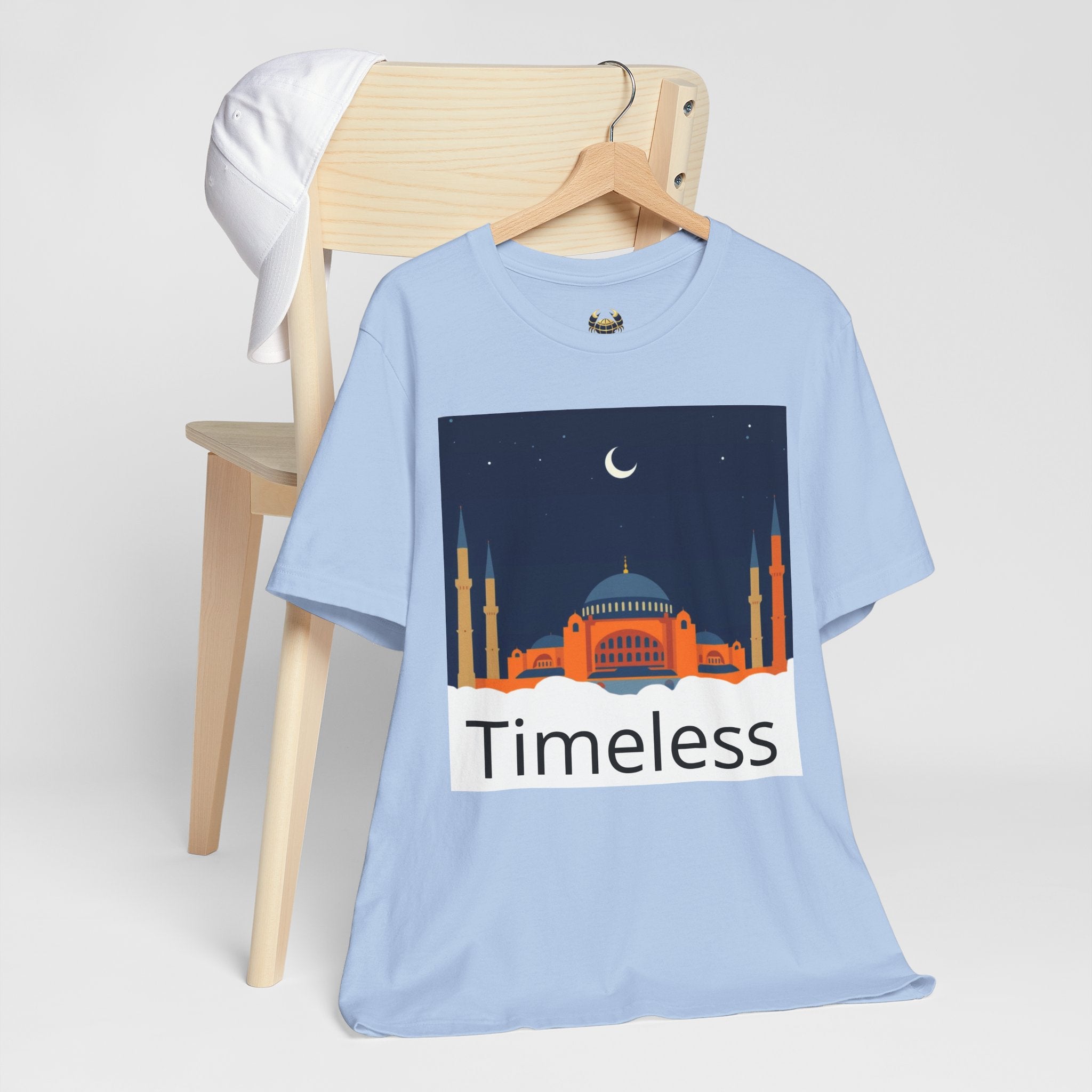 Timeless Mosque Tee – Crescent Night Skyline T-Shirt