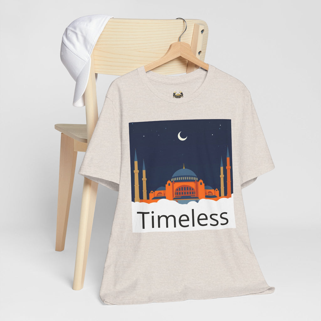Timeless Mosque Tee – Crescent Night Skyline T-Shirt