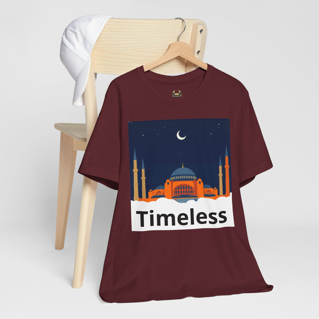 Timeless Mosque Tee – Crescent Night Skyline T-Shirt