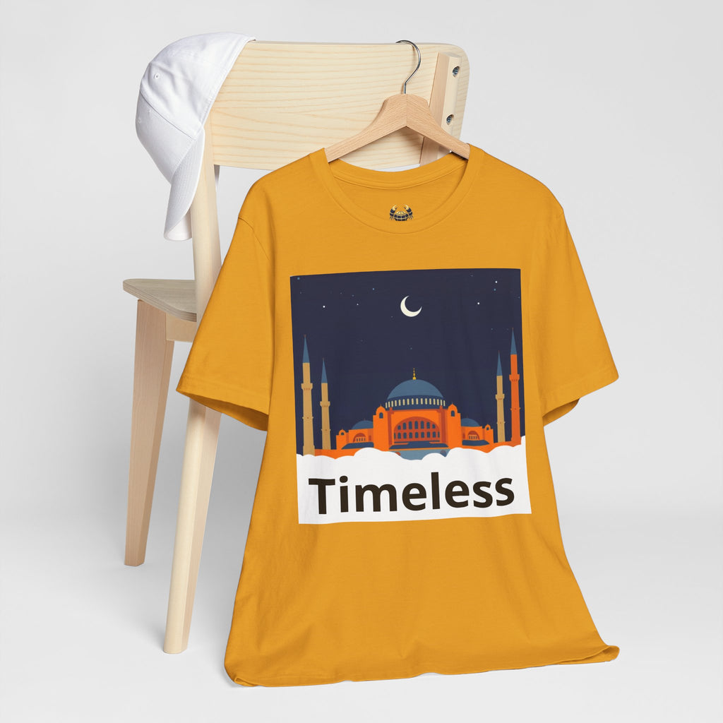Timeless Mosque Tee – Crescent Night Skyline T-Shirt