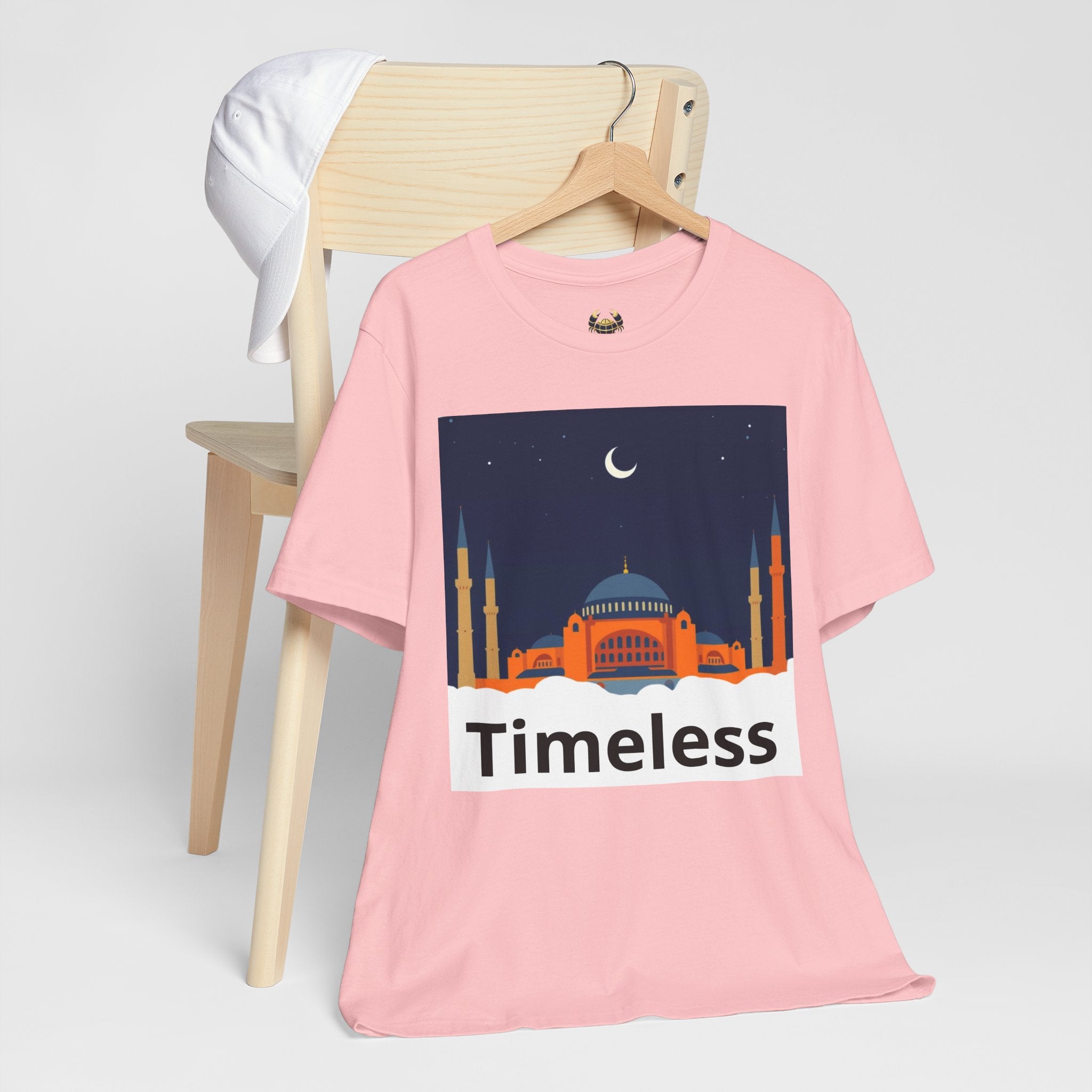 Timeless Mosque Tee – Crescent Night Skyline T-Shirt