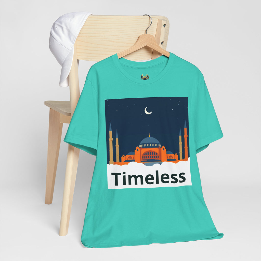 Timeless Mosque Tee – Crescent Night Skyline T-Shirt