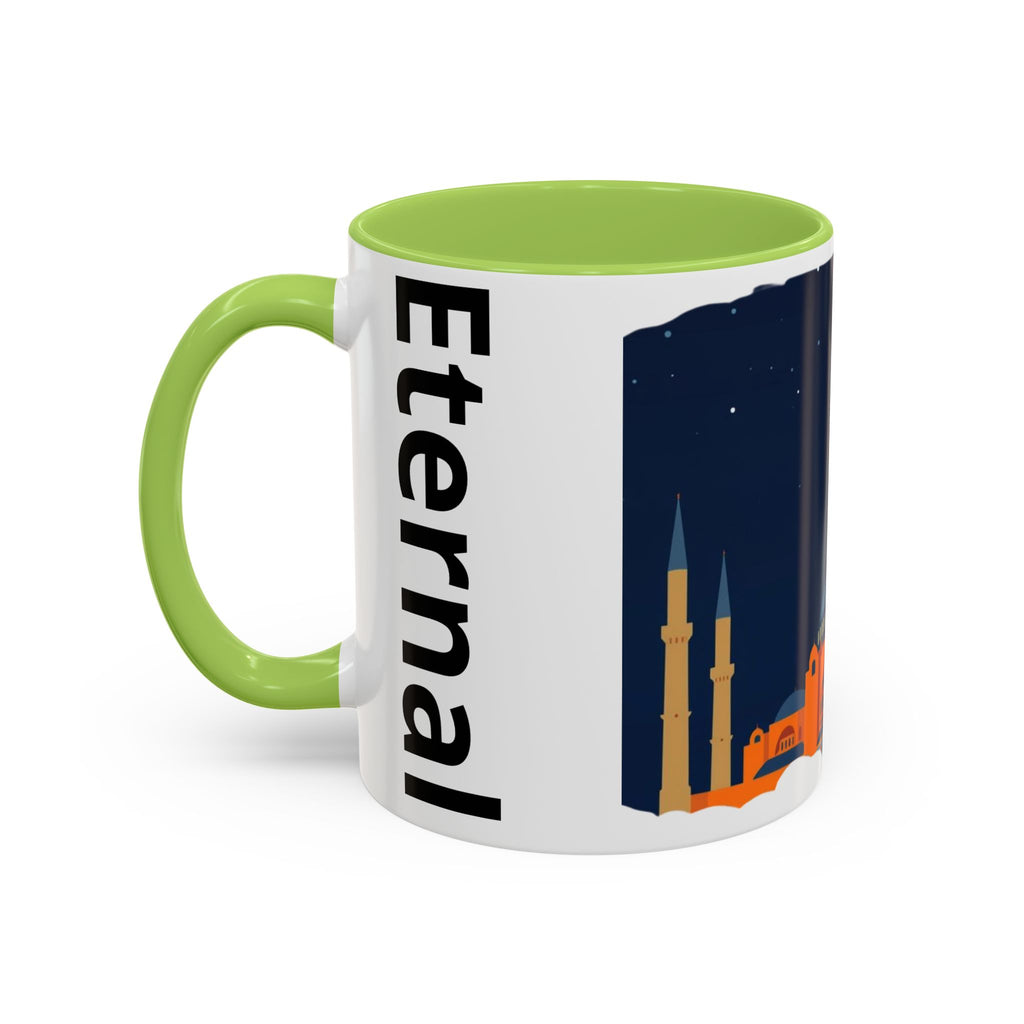 Timeless Istanbul Accent Coffee Mug - Crescent Night Skyline (11/15oz)