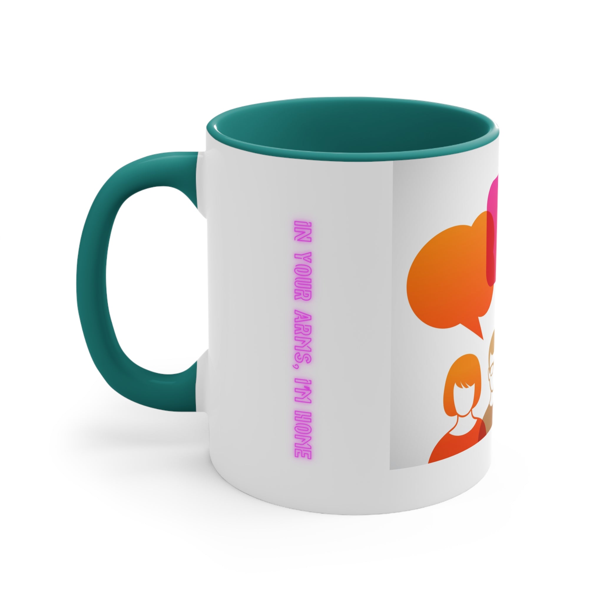Conversation Club Accent Mug — Colorful Speech Bubbles Team Coffee Cup