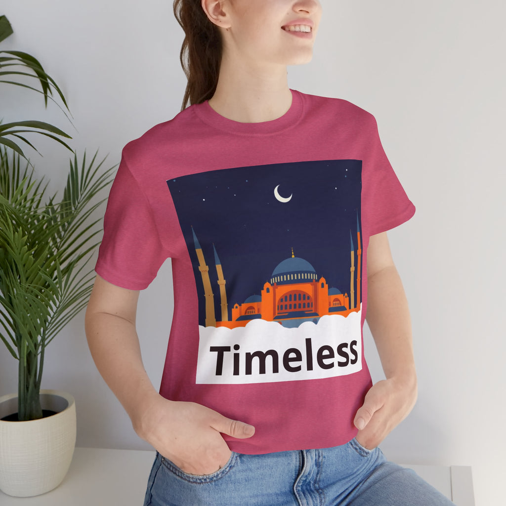 Timeless Mosque Tee – Crescent Night Skyline T-Shirt