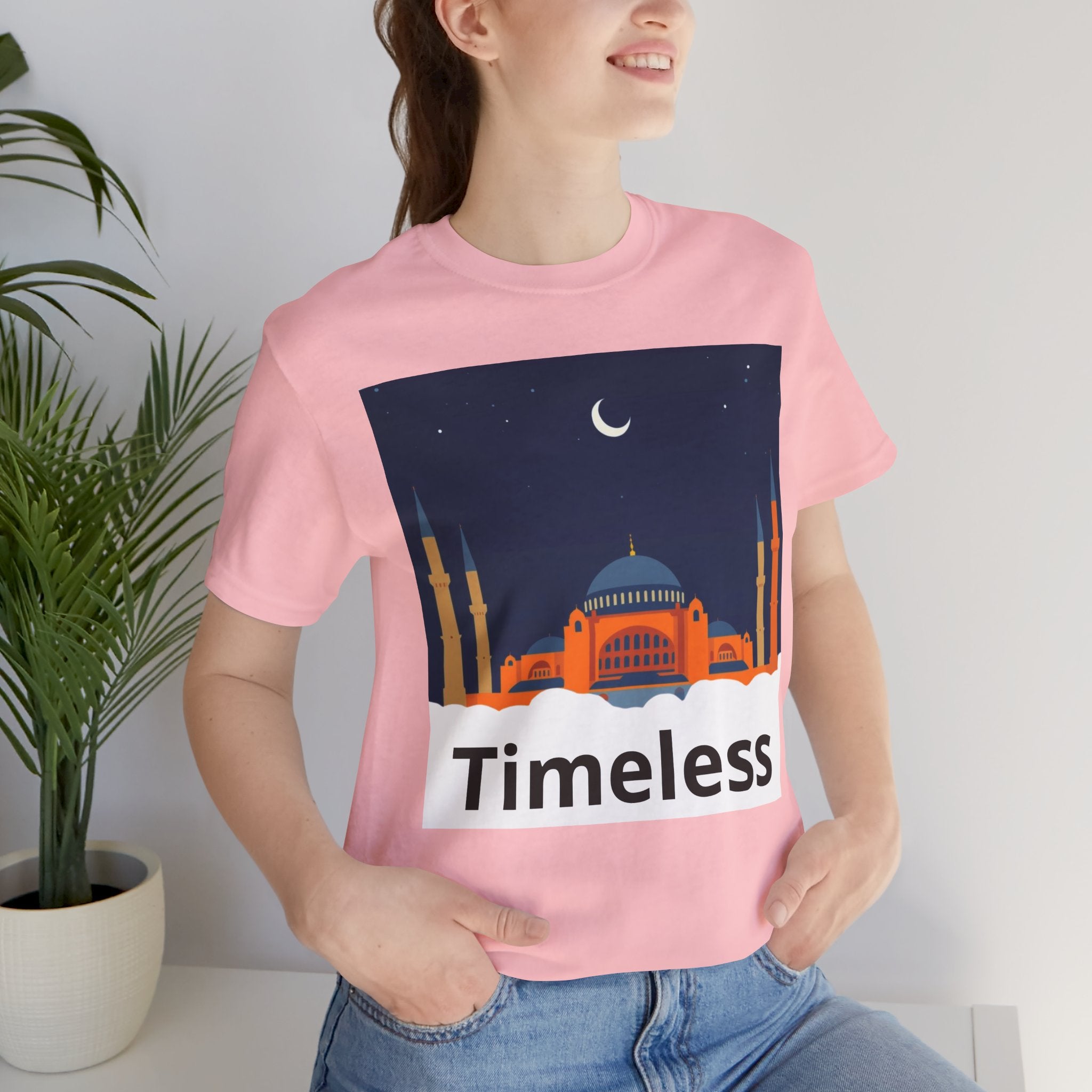 Timeless Mosque Tee – Crescent Night Skyline T-Shirt