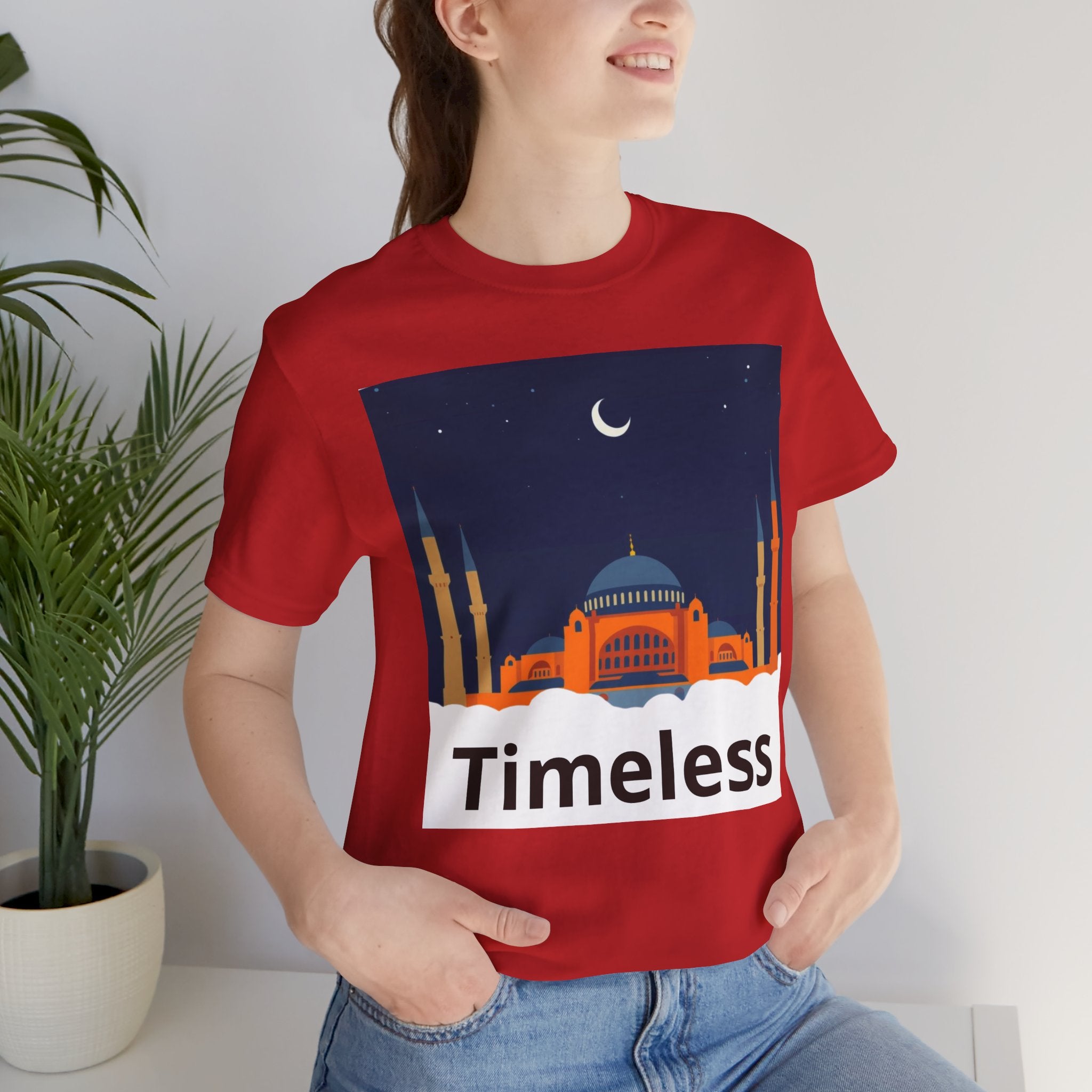 Timeless Mosque Tee – Crescent Night Skyline T-Shirt