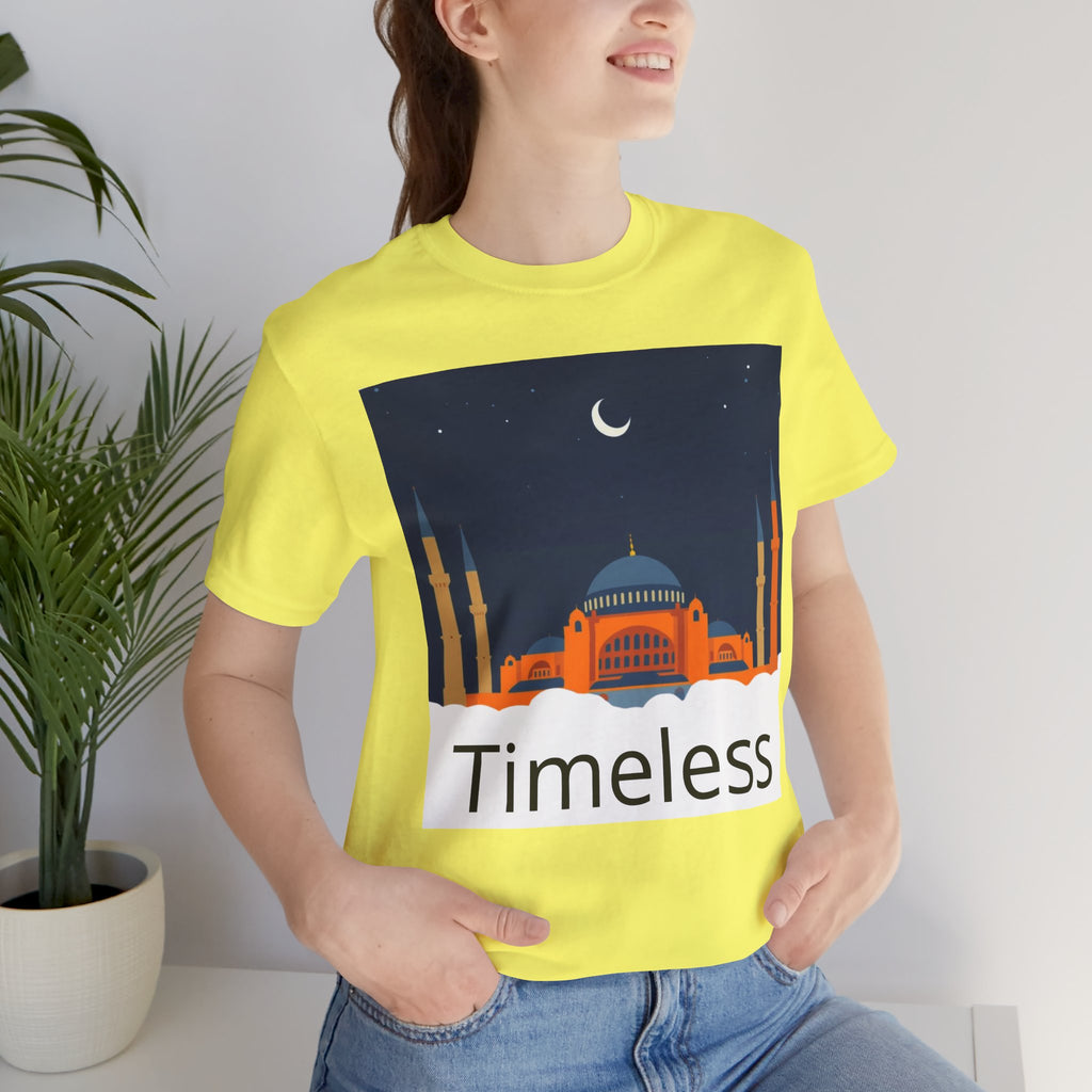 Timeless Mosque Tee – Crescent Night Skyline T-Shirt