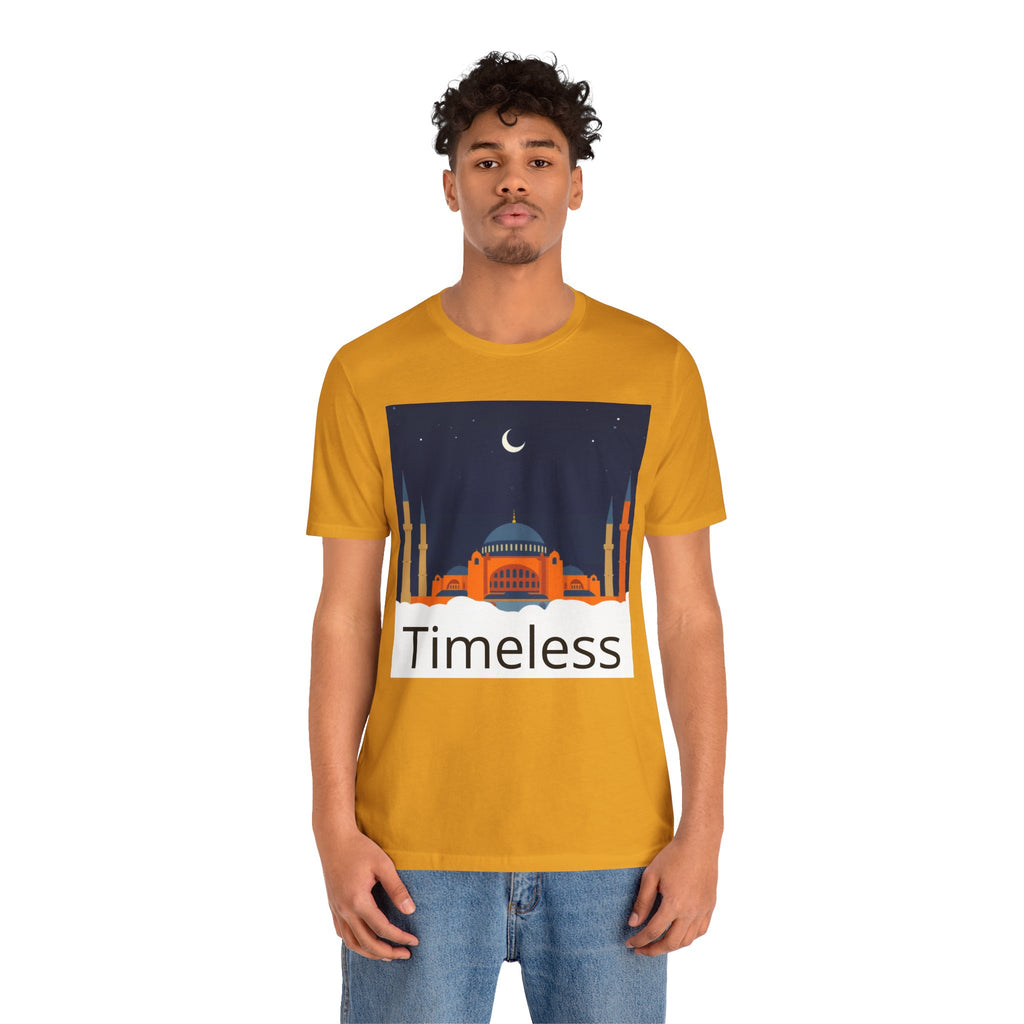 Timeless Mosque Tee – Crescent Night Skyline T-Shirt