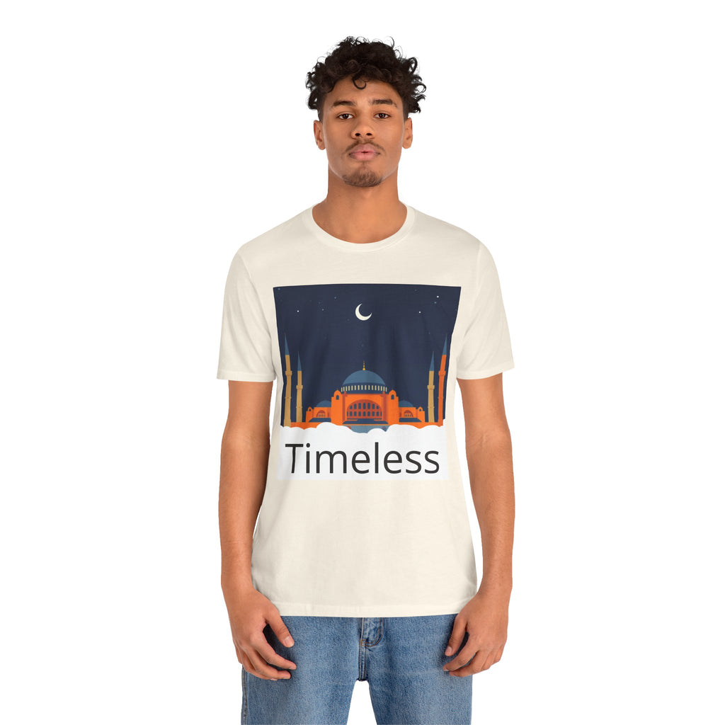 Timeless Mosque Tee – Crescent Night Skyline T-Shirt