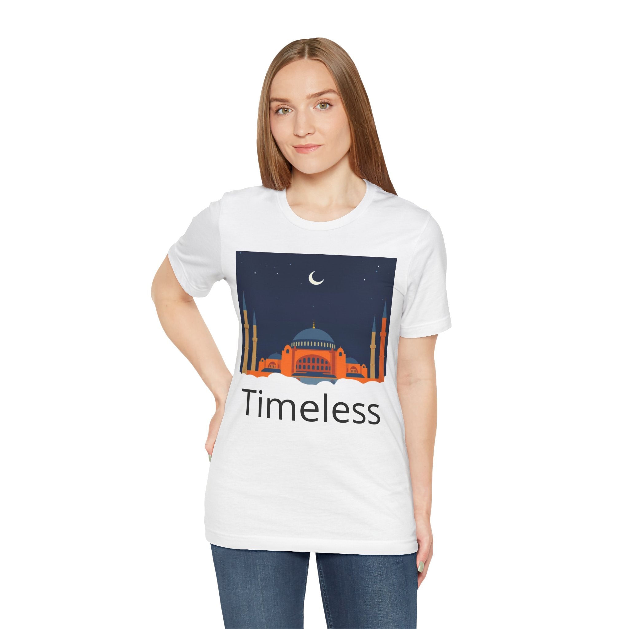 Timeless Mosque Tee – Crescent Night Skyline T-Shirt