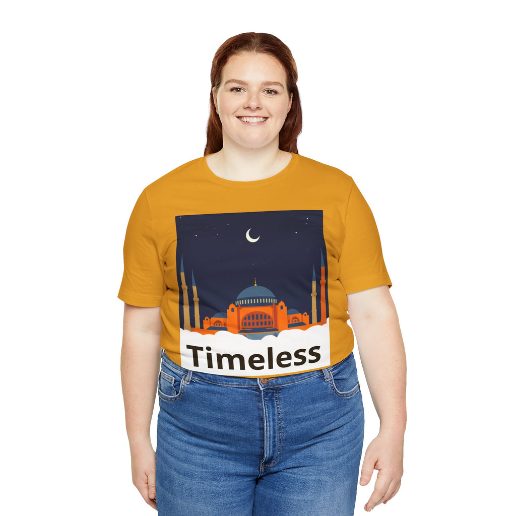 Timeless Mosque Tee – Crescent Night Skyline T-Shirt