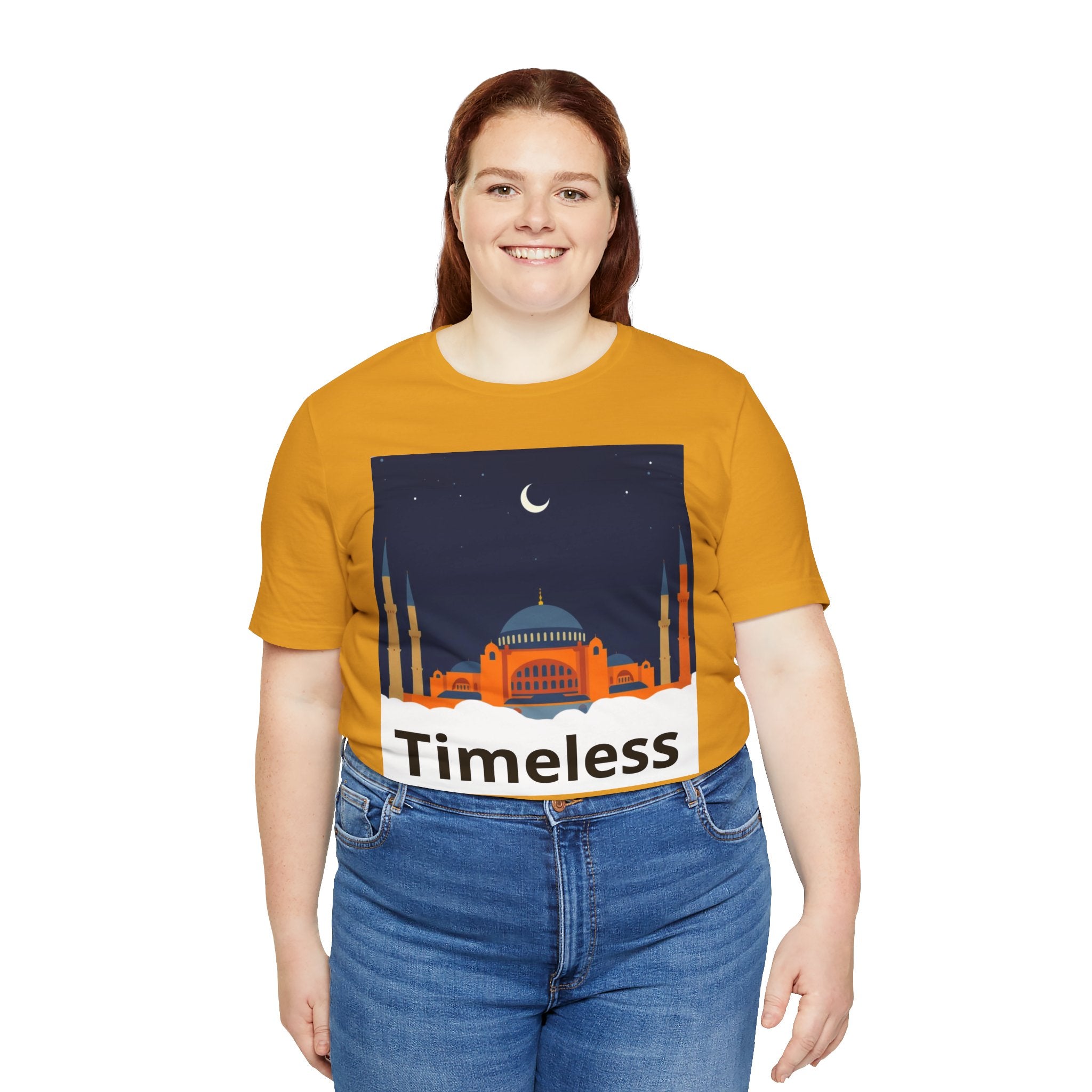 Timeless Mosque Tee – Crescent Night Skyline T-Shirt
