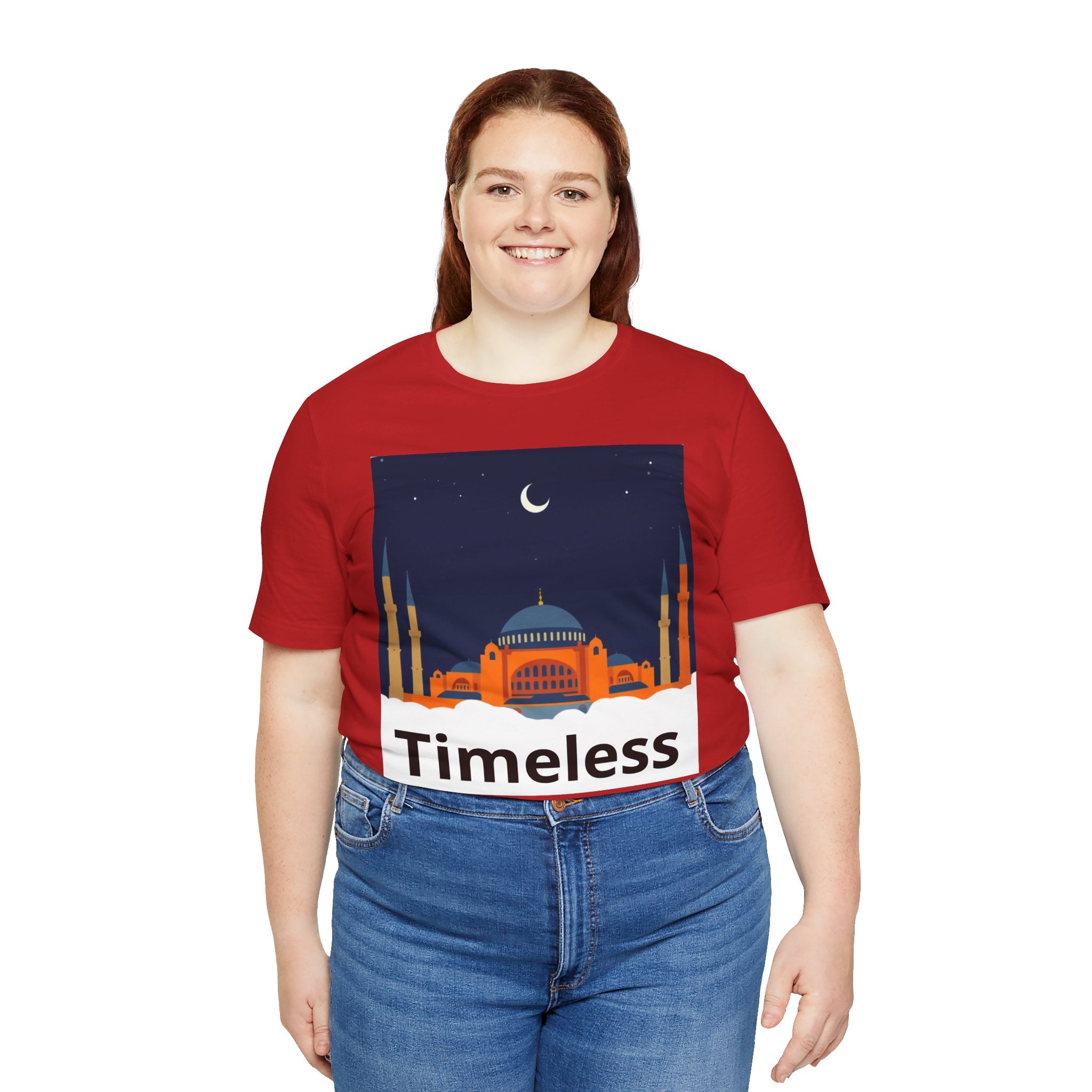 Timeless Mosque Tee – Crescent Night Skyline T-Shirt