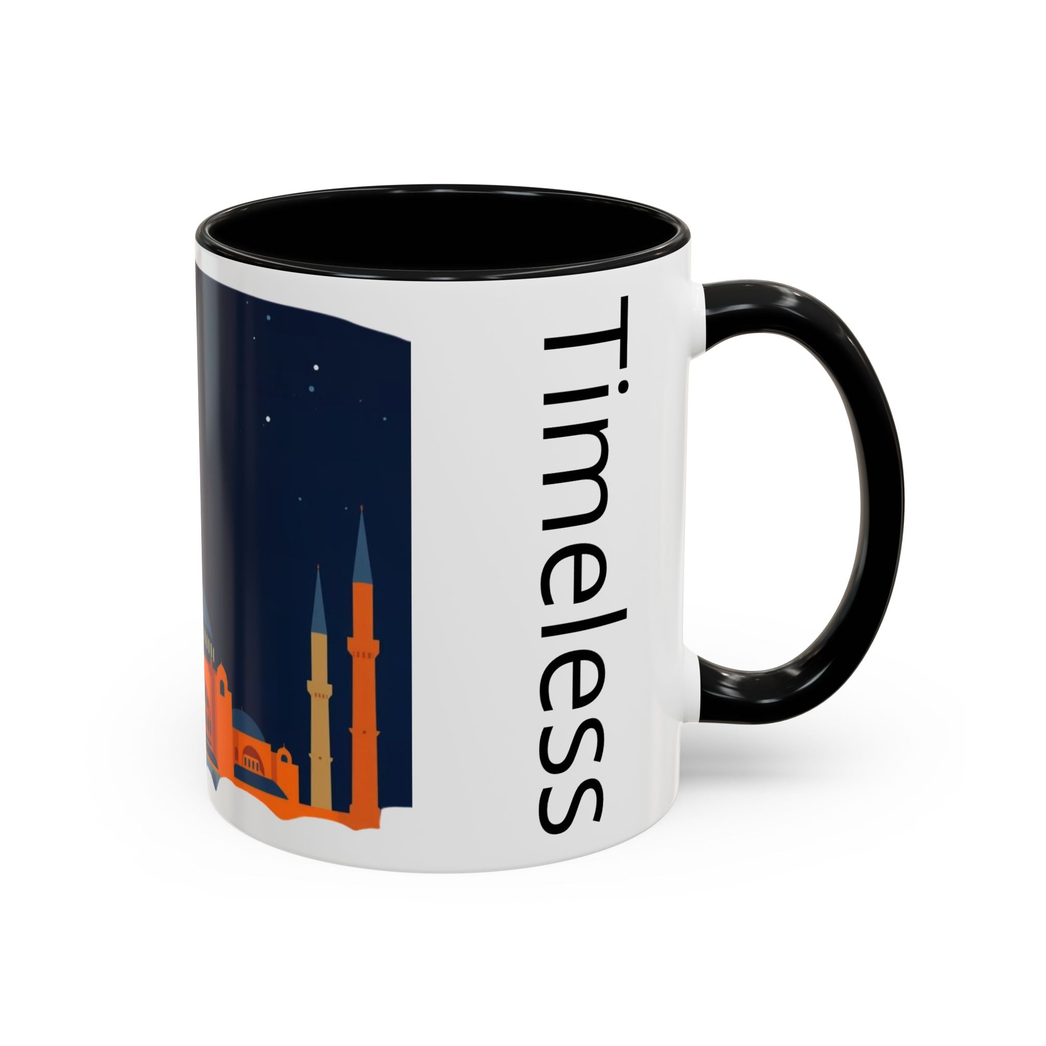 Timeless Istanbul Accent Coffee Mug - Crescent Night Skyline (11/15oz)