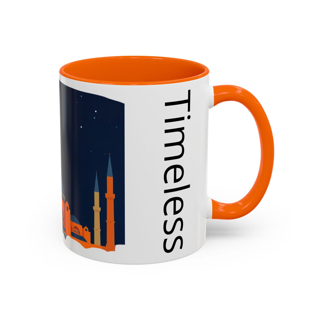 Timeless Istanbul Accent Coffee Mug - Crescent Night Skyline (11/15oz)