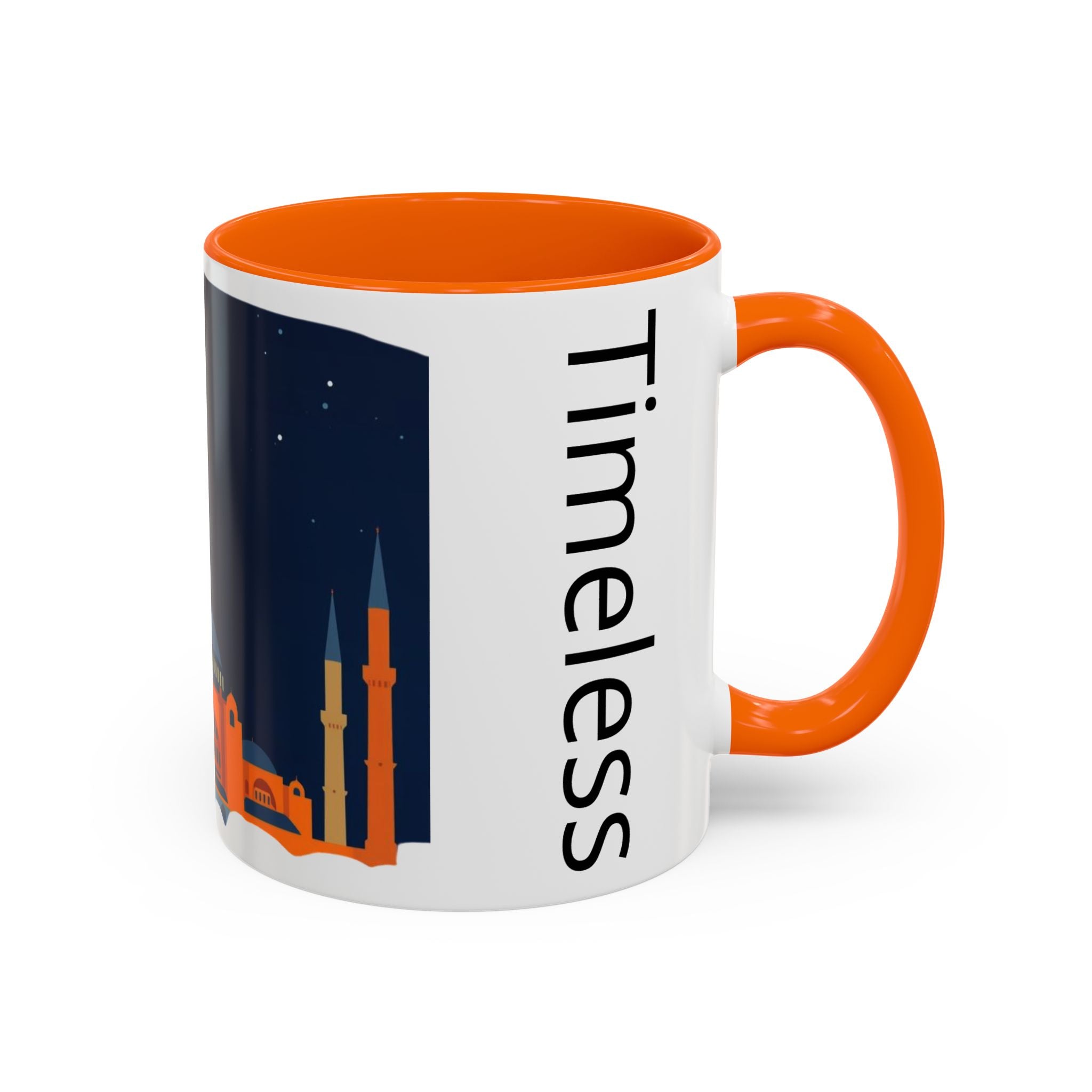 Timeless Istanbul Accent Coffee Mug - Crescent Night Skyline (11/15oz)