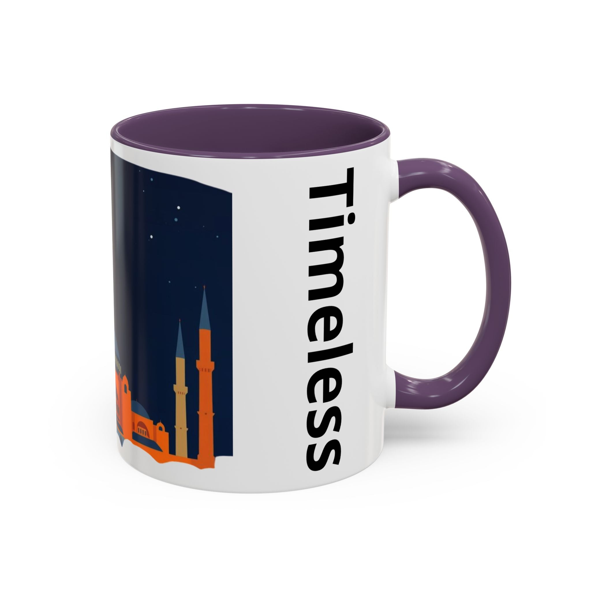 Timeless Istanbul Accent Coffee Mug - Crescent Night Skyline (11/15oz)