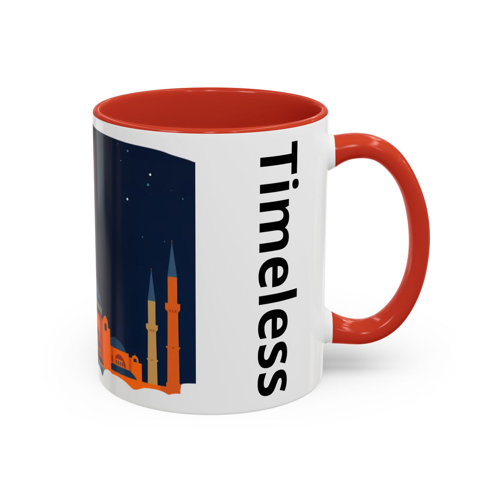 Timeless Istanbul Accent Coffee Mug - Crescent Night Skyline (11/15oz)