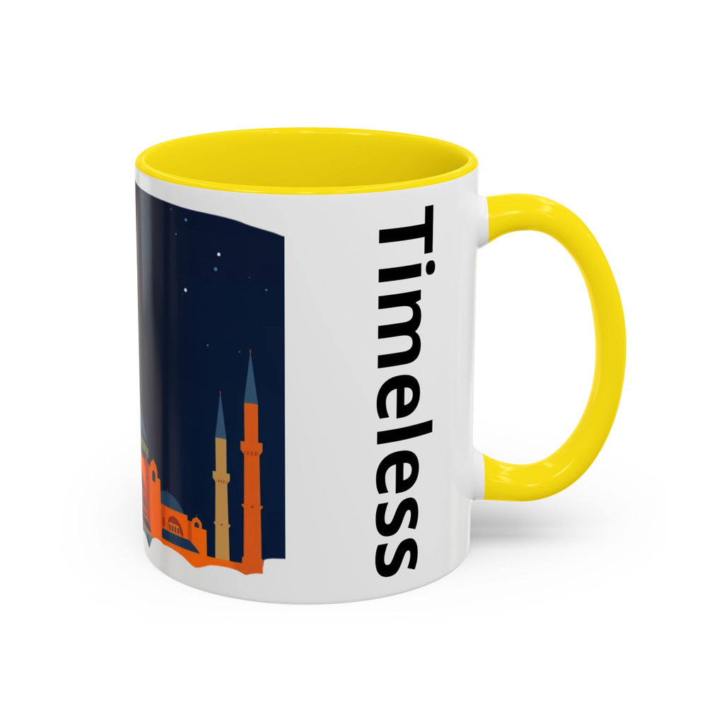 Timeless Istanbul Accent Coffee Mug - Crescent Night Skyline (11/15oz)