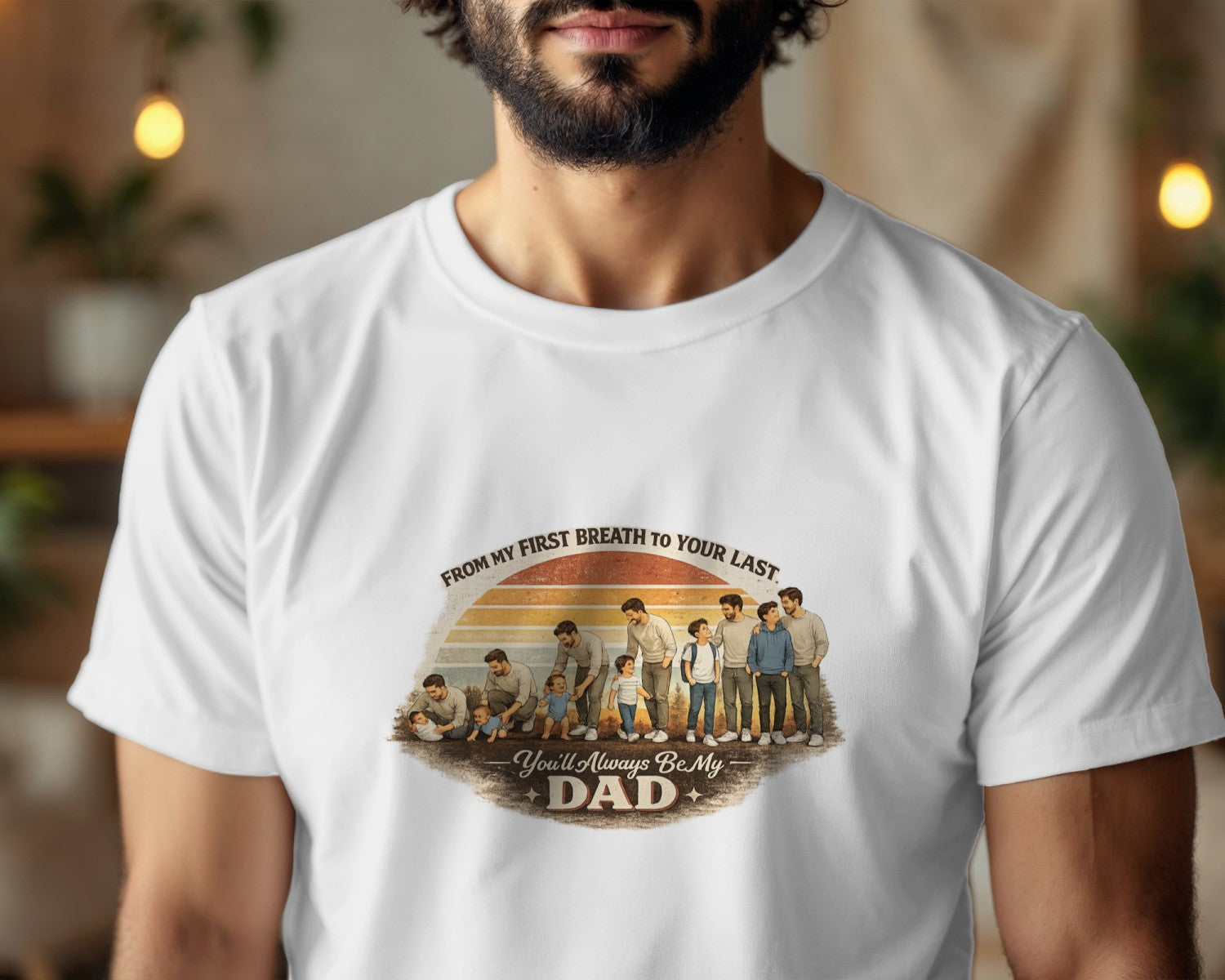 Father Son Shirt, Fathers Day Gift From Son, Emotional Dad Shirt, From My First Breath To Your Last, Matching Dad Son Tee, Dad Gift