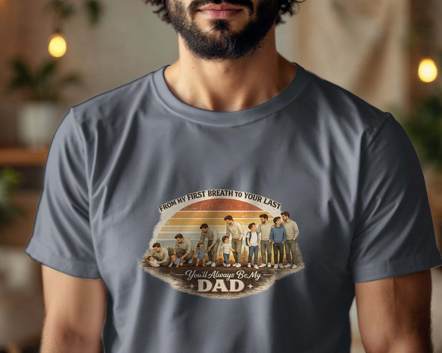 Father Son Shirt, Fathers Day Gift From Son, Emotional Dad Shirt, From My First Breath To Your Last, Matching Dad Son Tee, Dad Gift