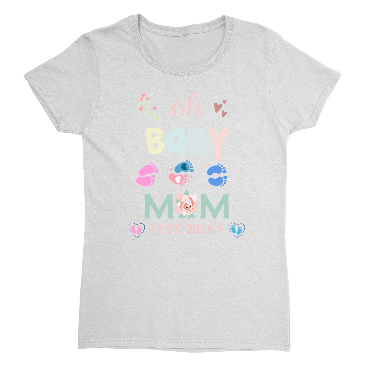 New Mama T-Shirt, Gift For New Mom, First Mother's Day Tee, Cute Shirt For Mommy, Baby Shower Present, Women’s Printed Tee