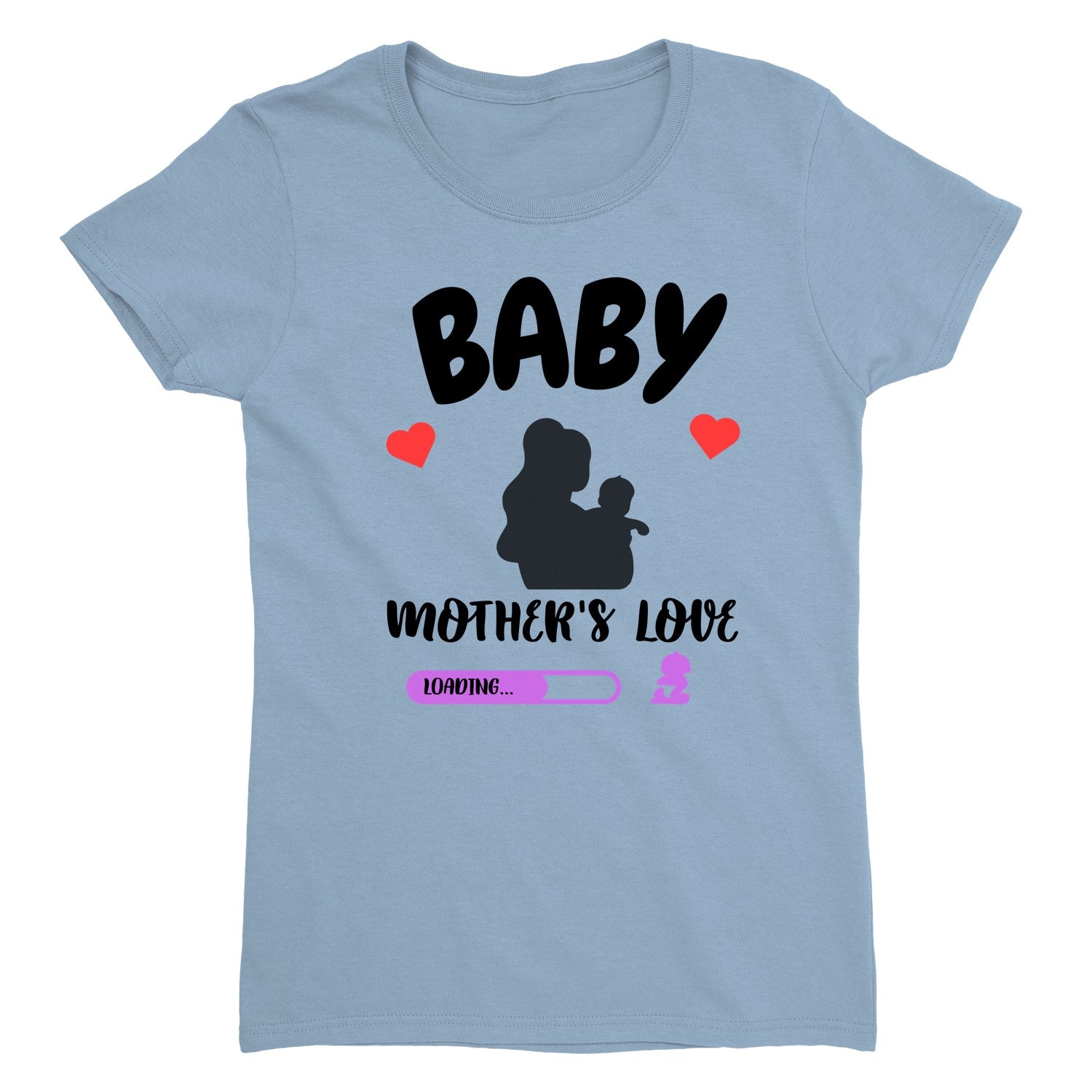 Baby Shower Tee, Women’s Cotton T-Shirt, Personalized Shirt For Moms, Print On Demand, Unique Gift For Expecting Moms