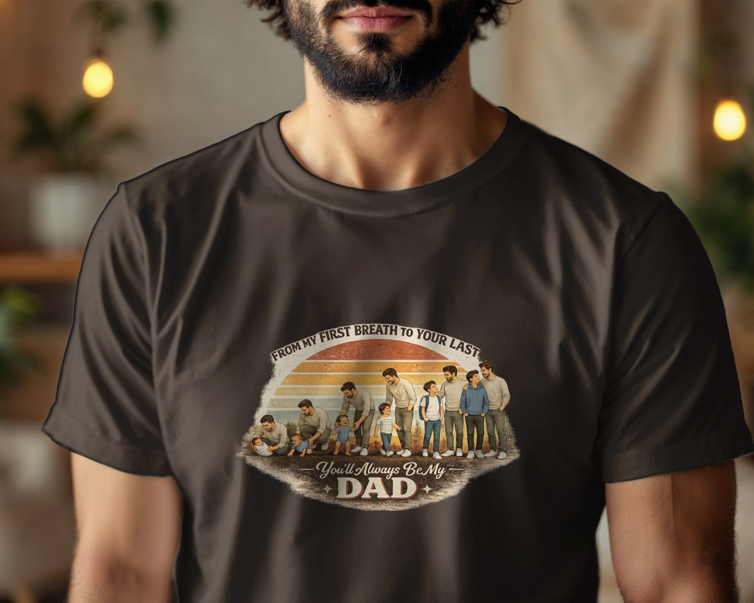 Father Son Shirt, Fathers Day Gift From Son, Emotional Dad Shirt, From My First Breath To Your Last, Matching Dad Son Tee, Dad Gift