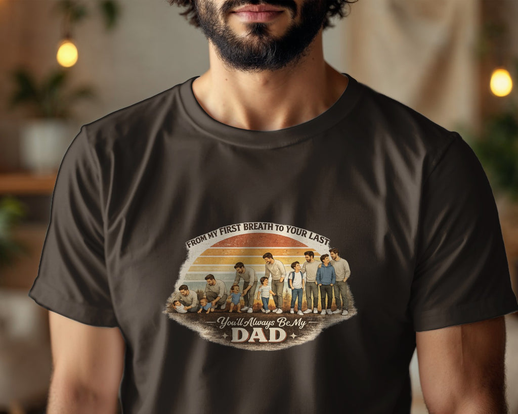 Father Son Shirt, Fathers Day Gift From Son, Emotional Dad Shirt, From My First Breath To Your Last, Matching Dad Son Tee, Dad Gift