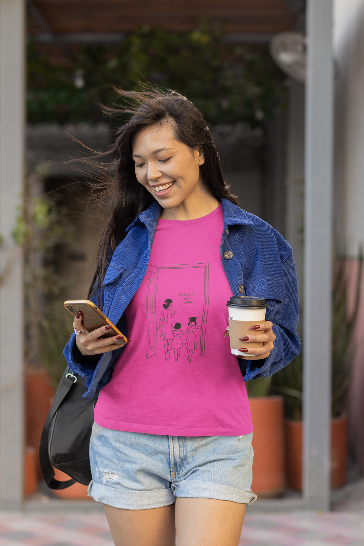 Personalized Mom Shirt, Custom Name Gift for Mom, Mother's Day Tee, Minimalist Mama T-Shirt, Gift for Her