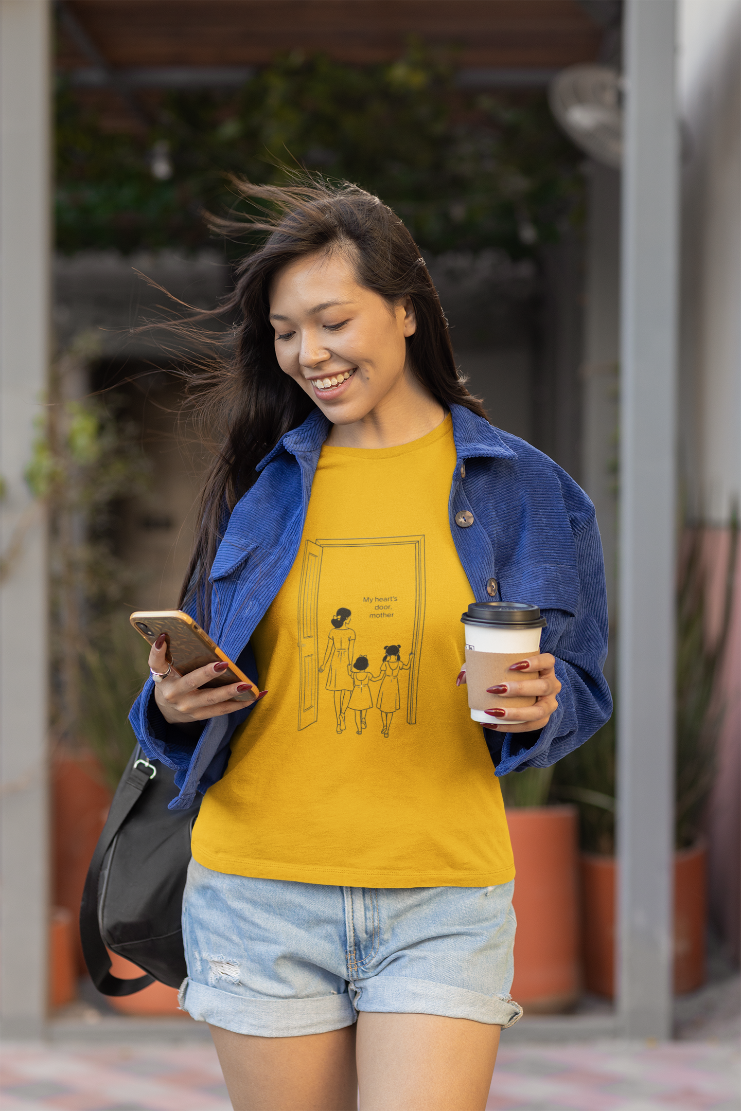 Personalized Mom Shirt, Custom Name Gift for Mom, Mother's Day Tee, Minimalist Mama T-Shirt, Gift for Her