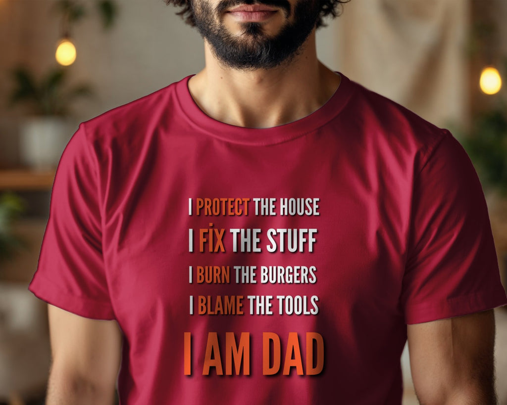 Funny Dad Shirt, I Protect The House Tee, Dad Joke Shirt, Father’s Day Gift for Dad, BBQ Dad Shirt, Funny Father T-Shirt