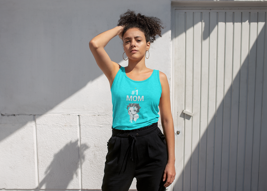 Inspirational Racerback Top For Moms, Mom Gift Tee, Trendy Workout T-shirt, Thoughtful Mother's Day Gift, Casual Style