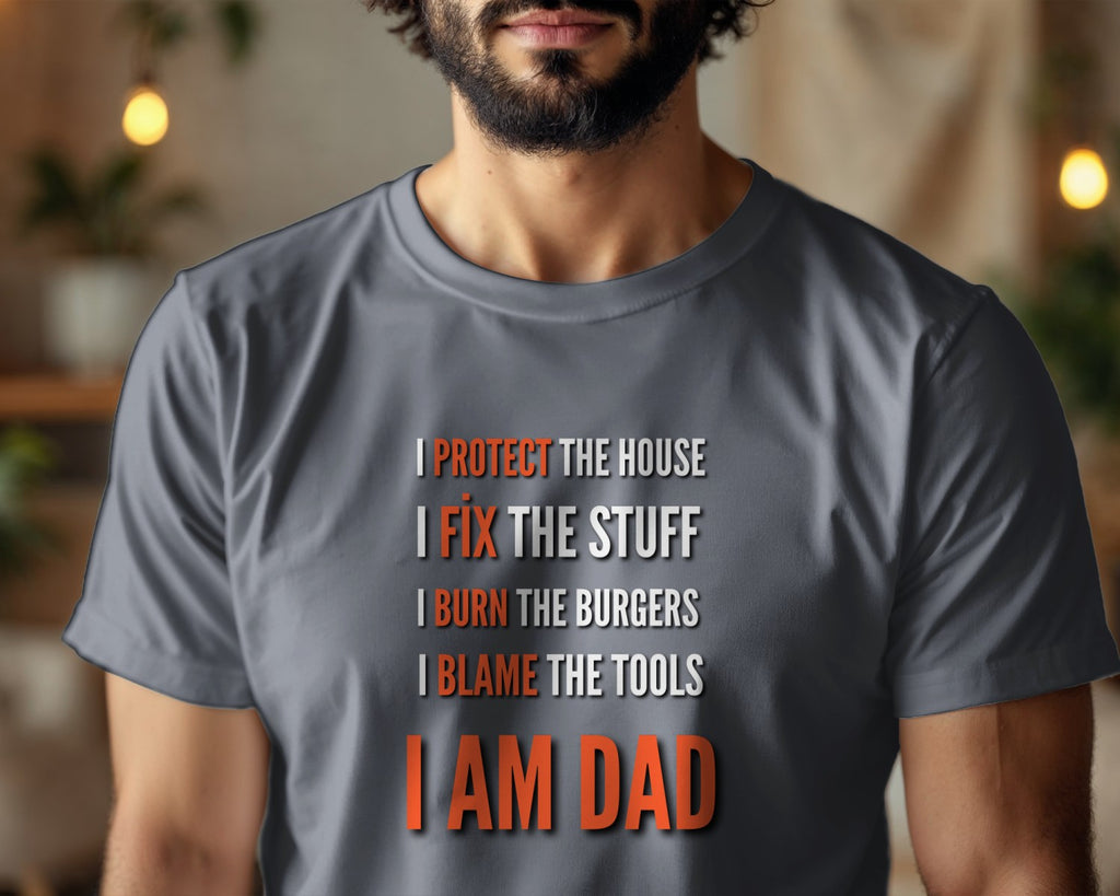 Funny Dad Shirt, I Protect The House Tee, Dad Joke Shirt, Father’s Day Gift for Dad, BBQ Dad Shirt, Funny Father T-Shirt