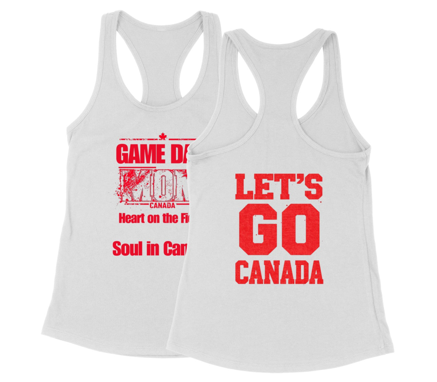 Canada Soccer Women's Racerback Tank, World Cup Supporter Tee, Proud Canadian Mom Shirt, Athletic Tank Top
